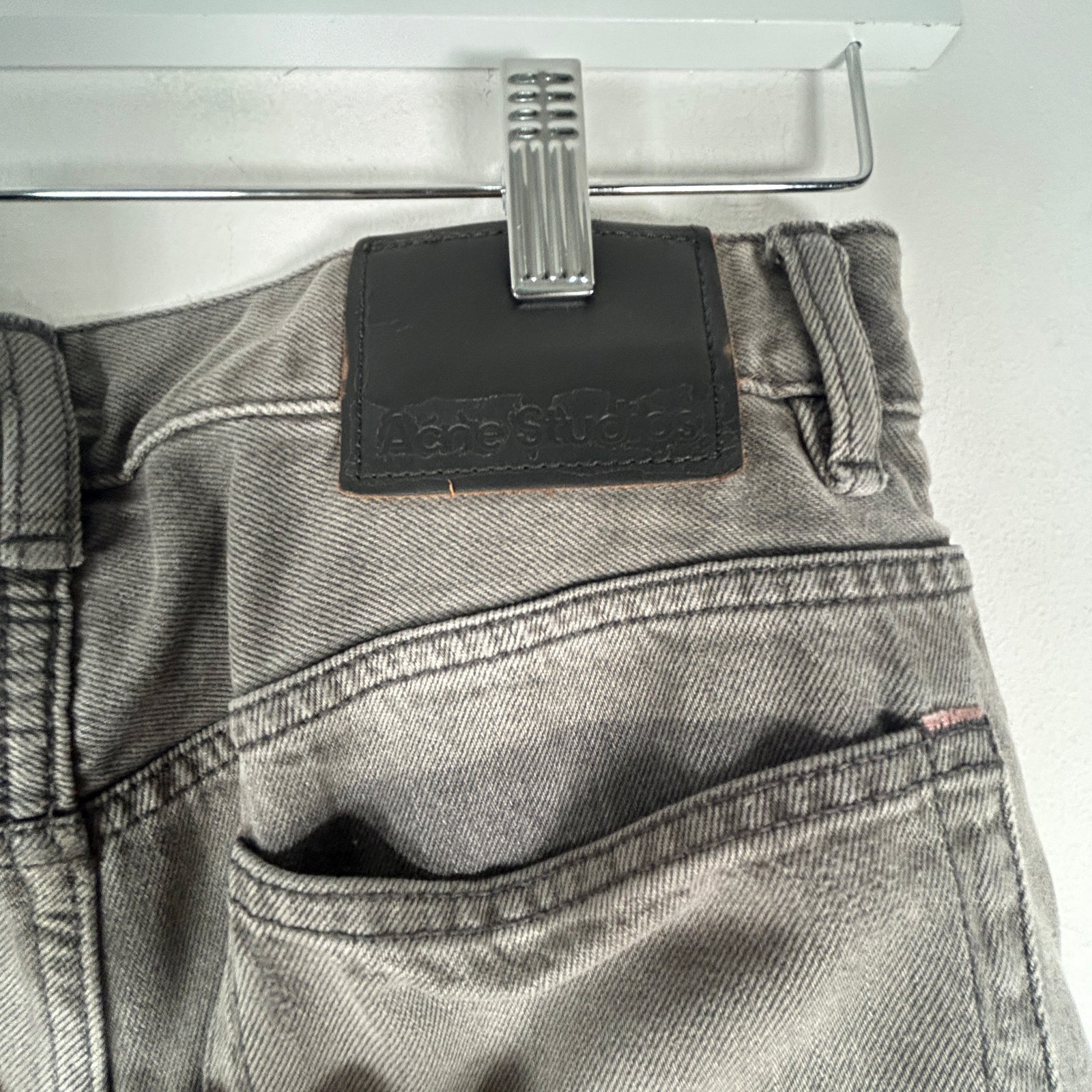 Acne Studios 2021M Saxon Flares Grey Denim Size 30