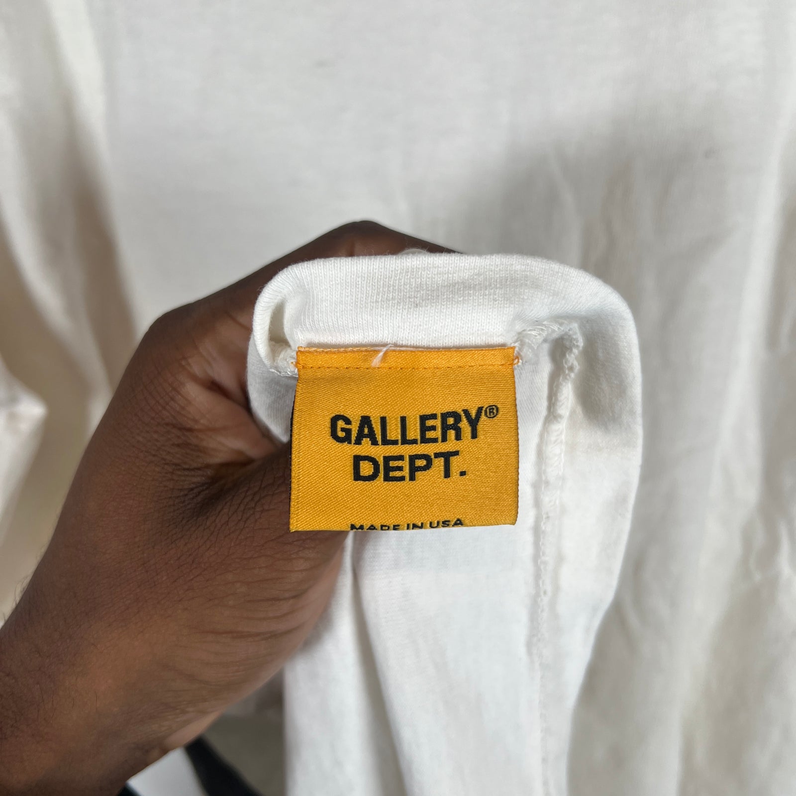 Gallery Dept White 'You Are Late' T-Shirt Size M