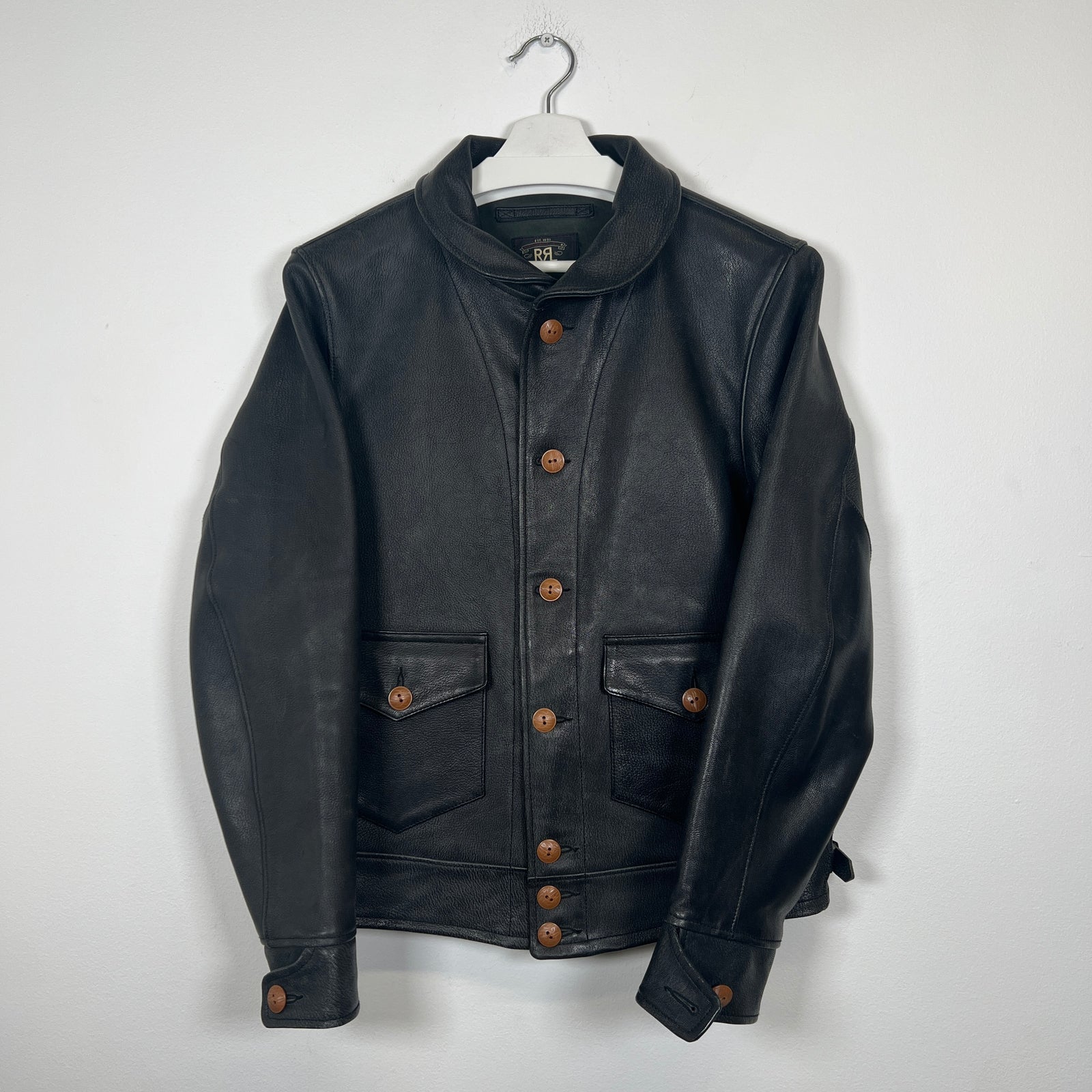 RRL Wellhouse Goat Leather Jacket Size M