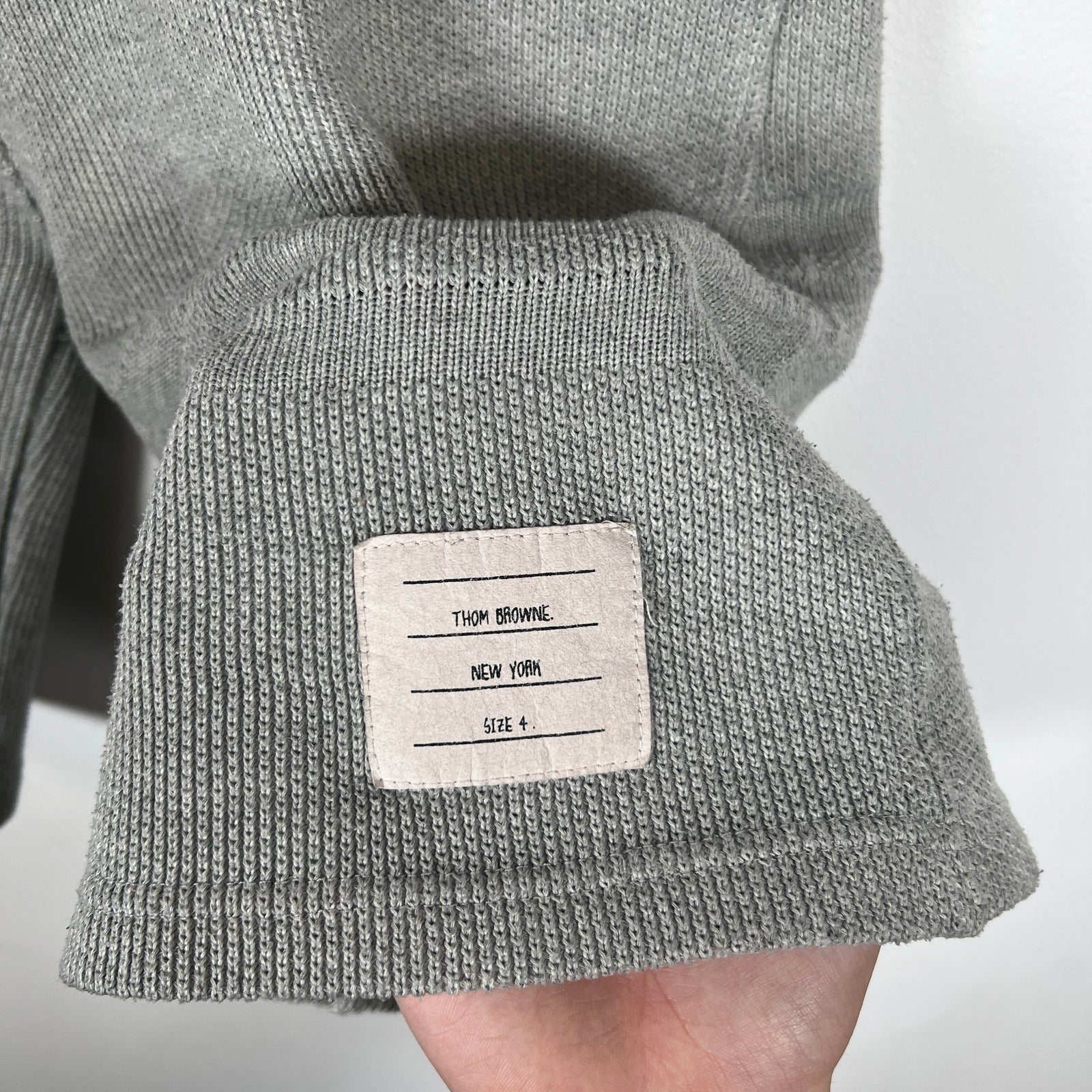 Thom Browne Grey Stripe Shorts Size 4