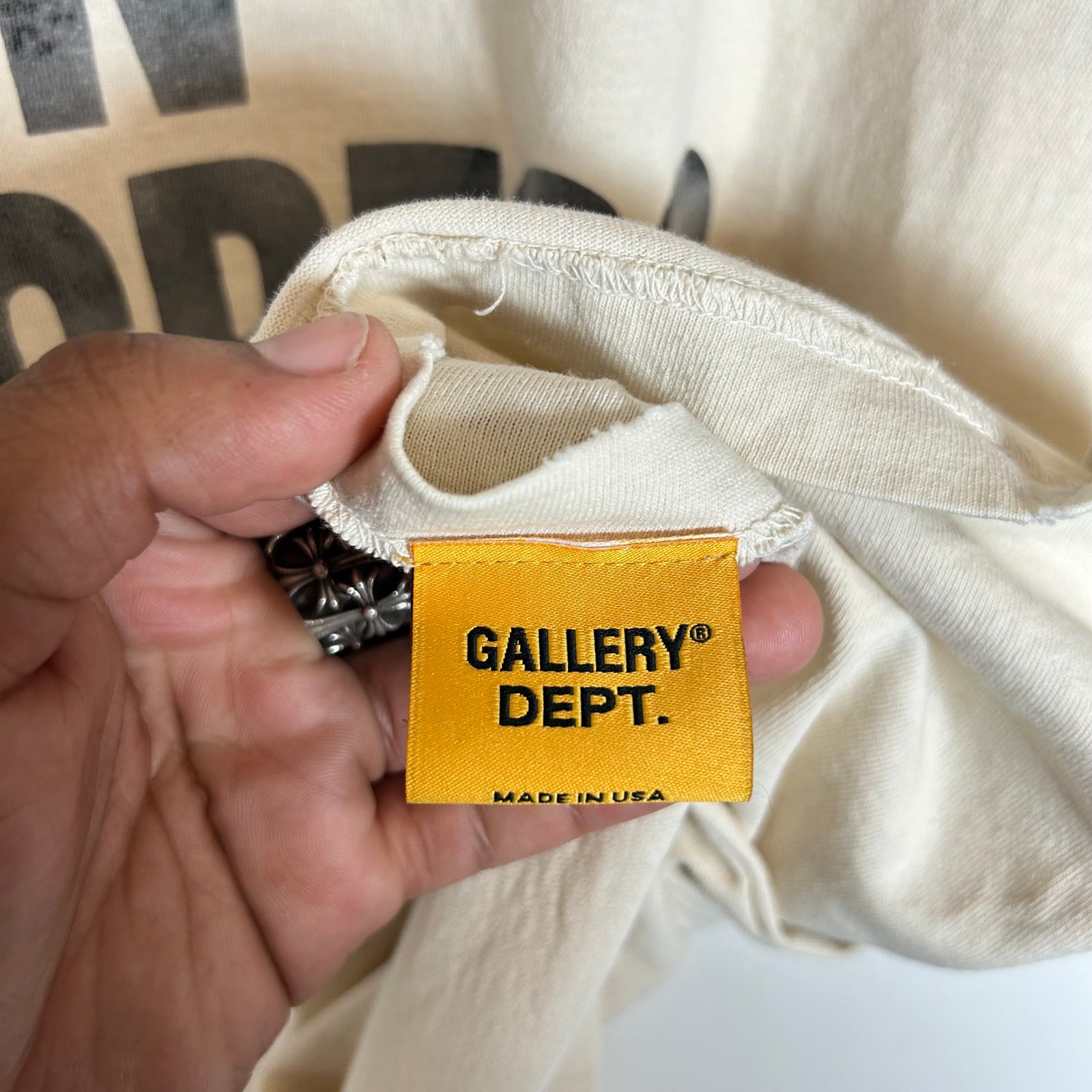 Gallery Dept White Work In Progress T-Shirt