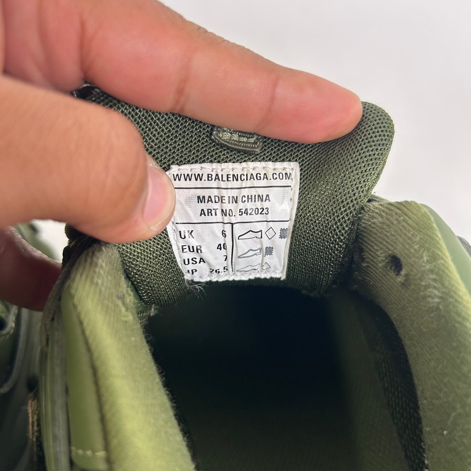 Balenciaga Triple Green Tracks Size 40