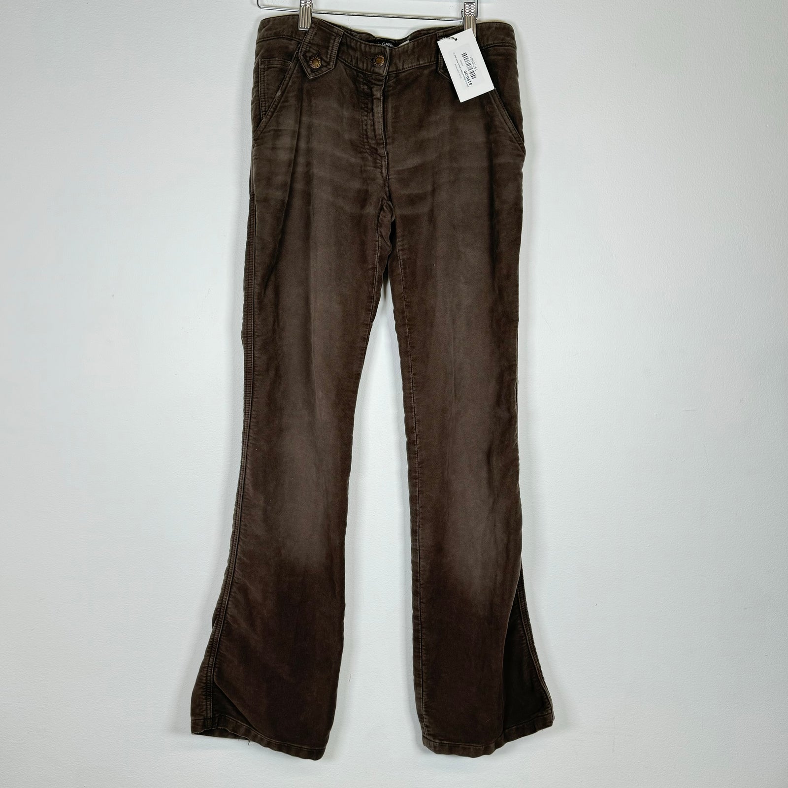 Dolce Gabbana Flared Brown Pants Size 29