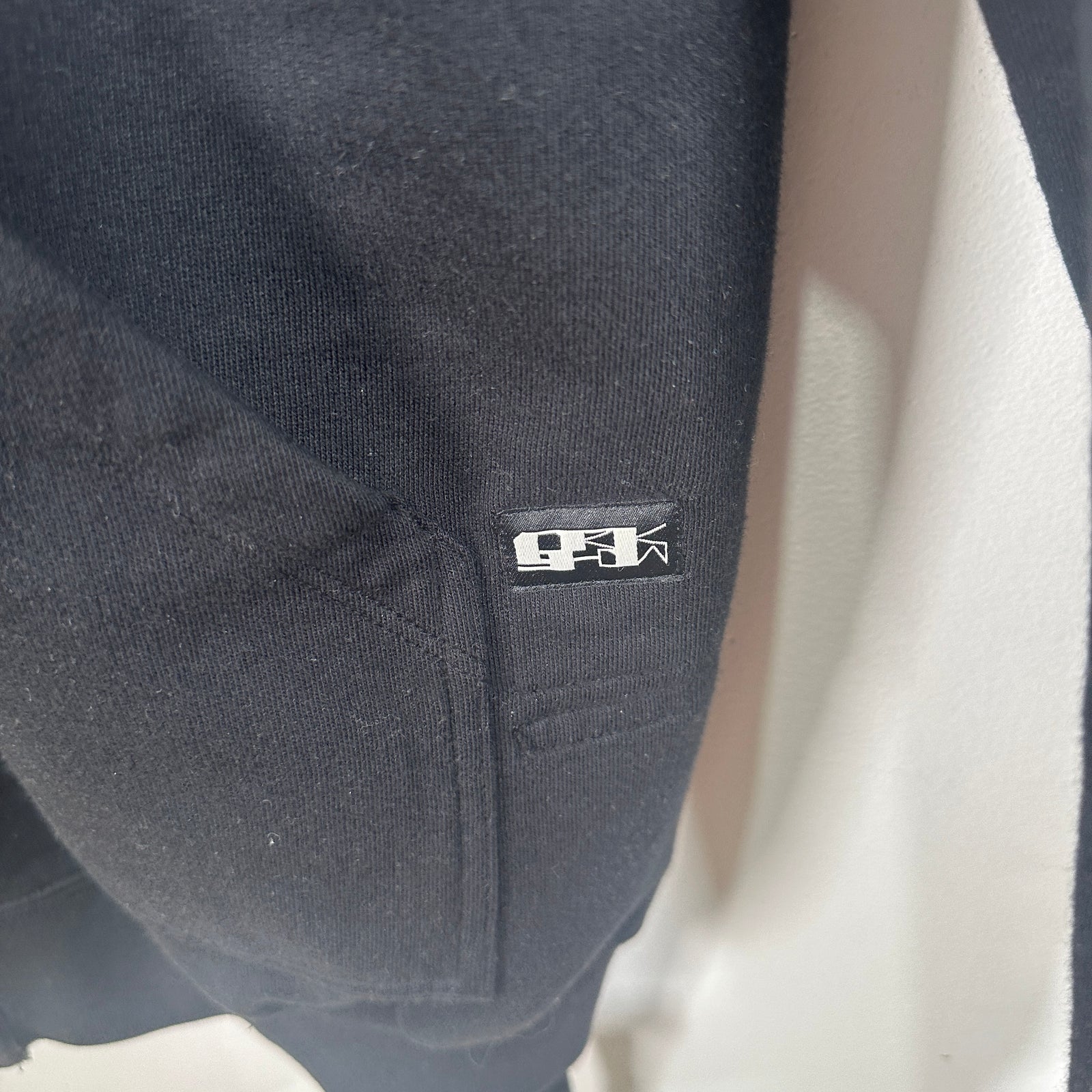 Rick Owens Black Full Zip Hoodie Size XL
