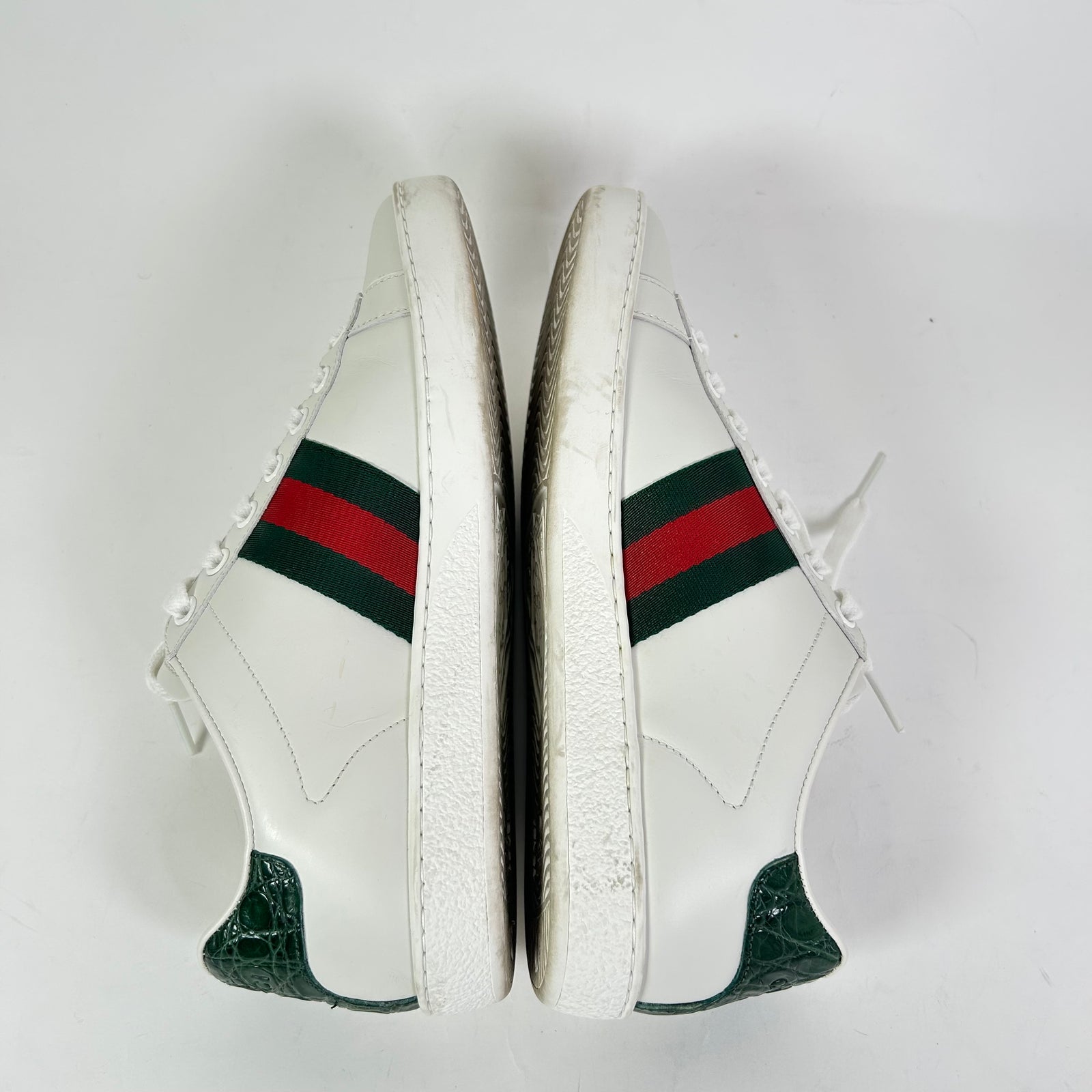 Gucci Web Ace Leather Sneaker