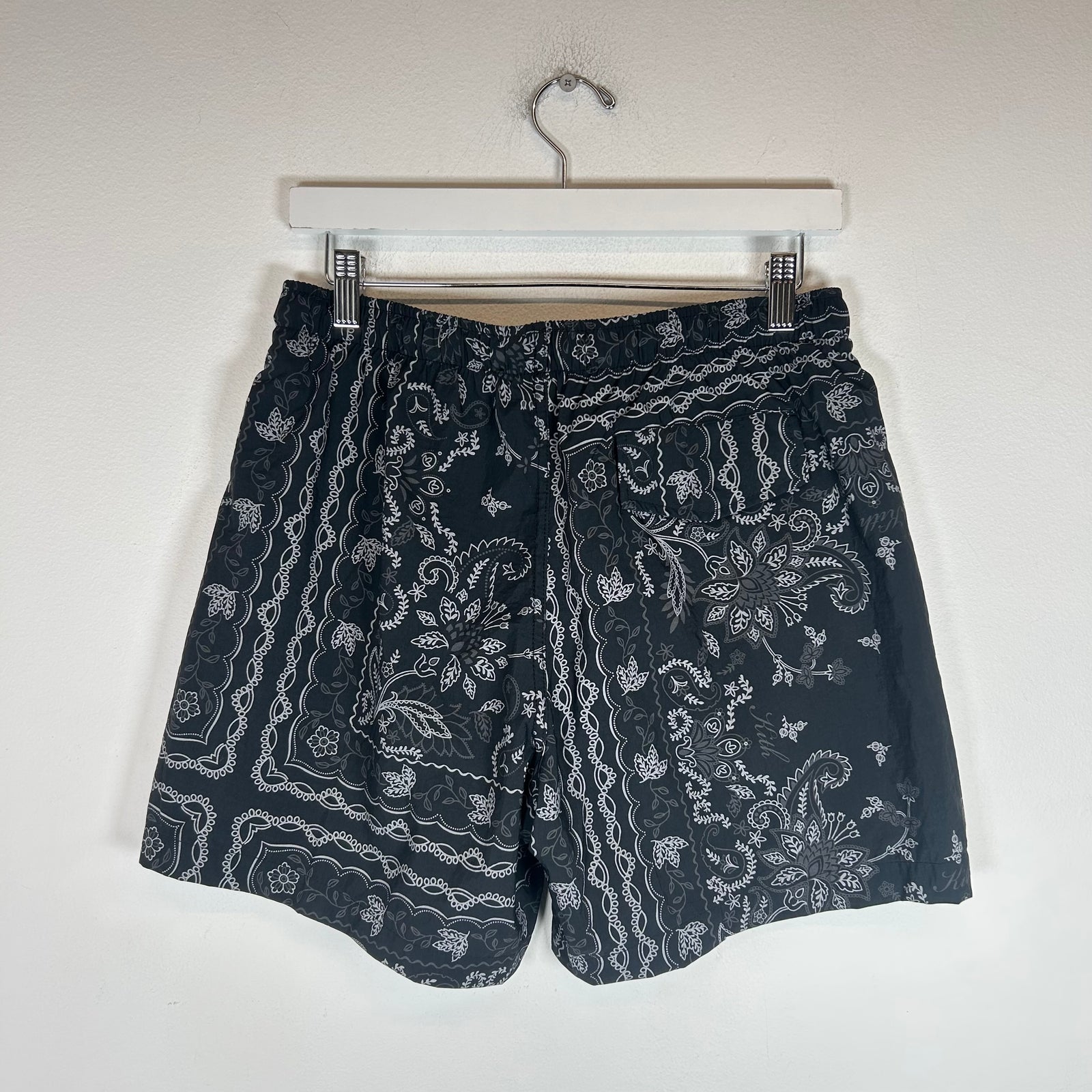 Kith Black Bandana Ashton Swim Short Size M
