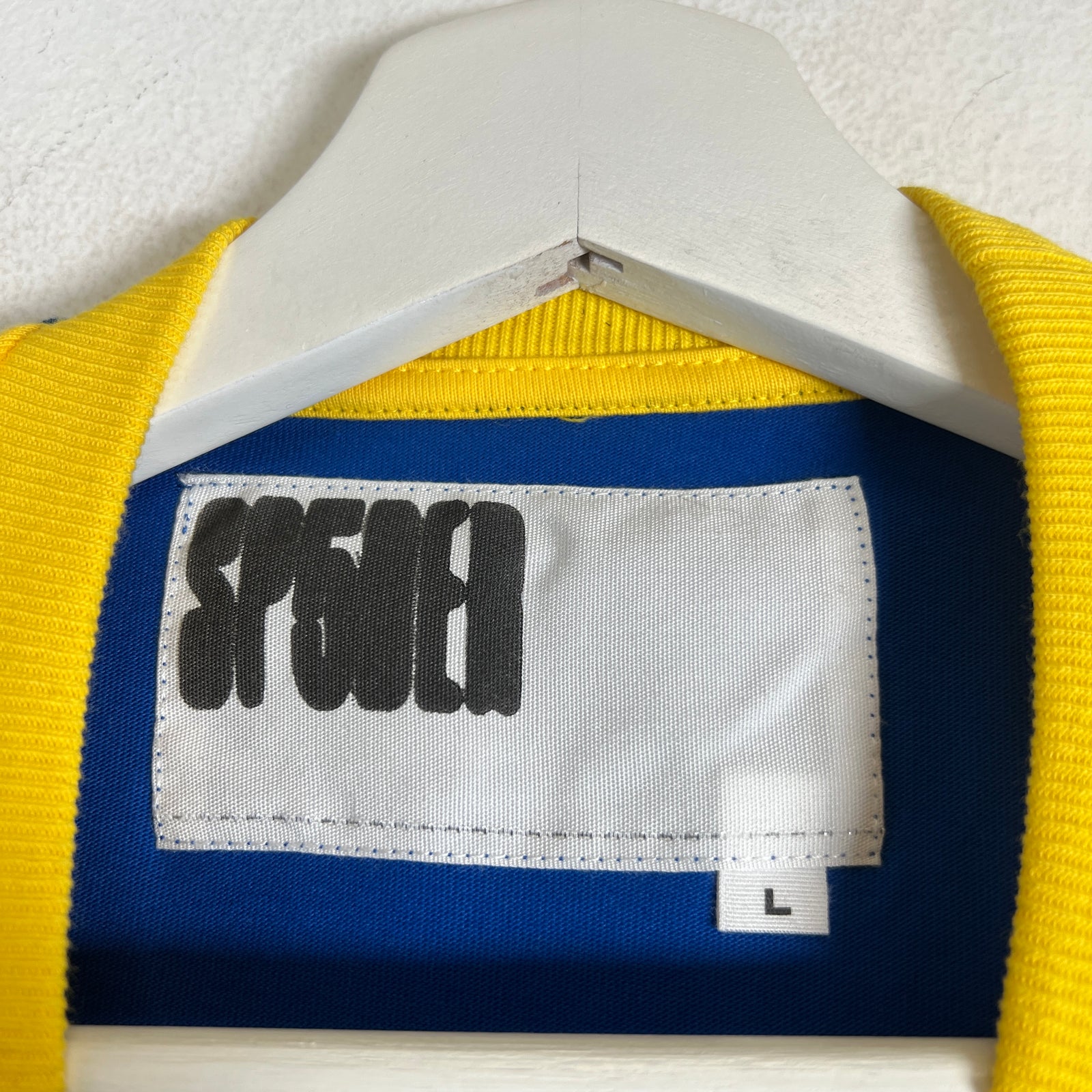 Sp5der Blue/Yellow 5uki T-Shirt Size L