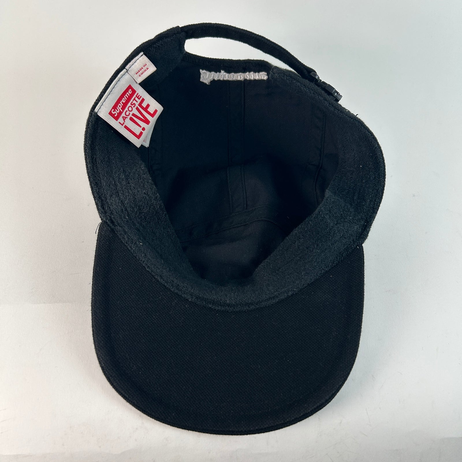 Supreme x Lacoste Black Hat