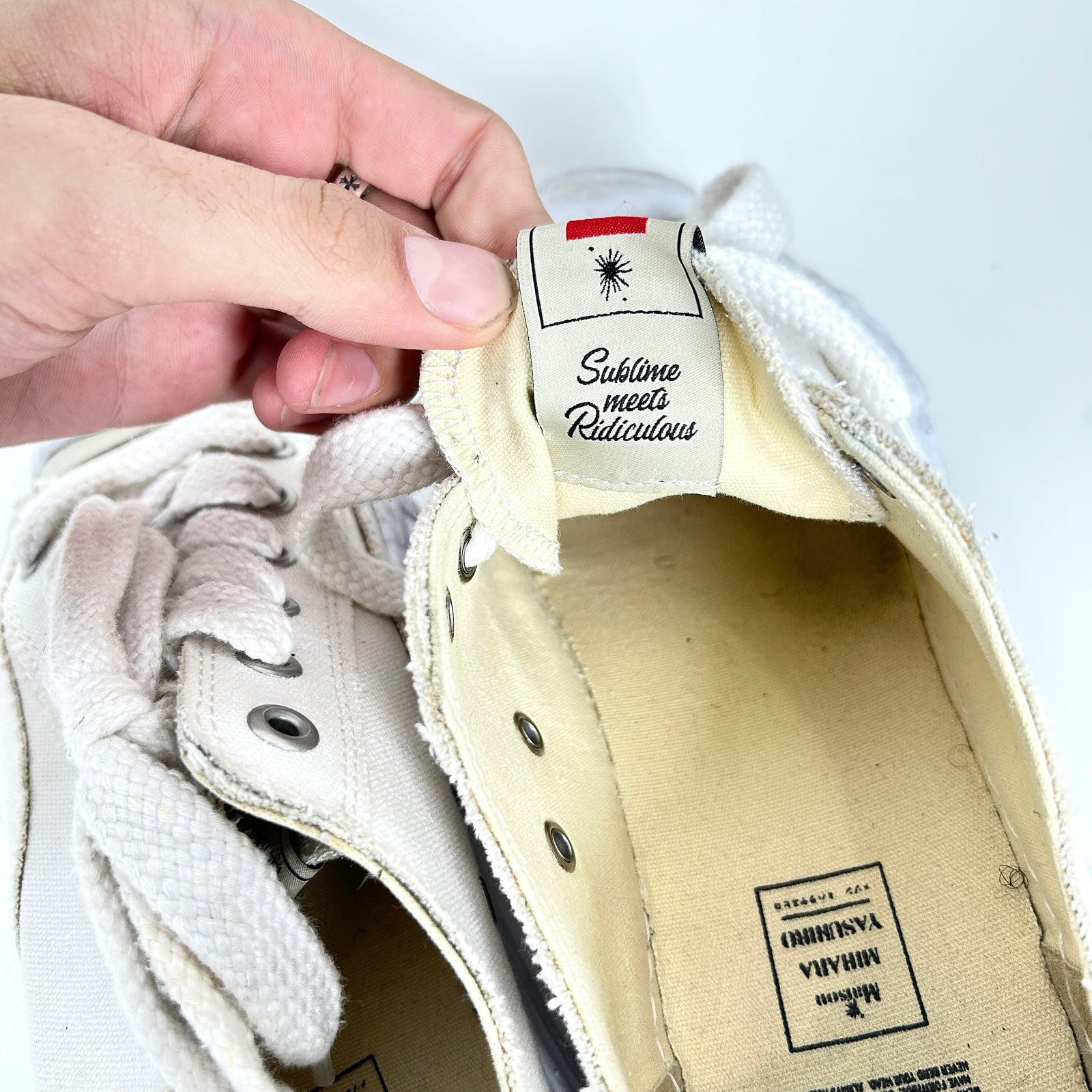 Maison Mihara Yashiro Classic White Low Tops Size 44