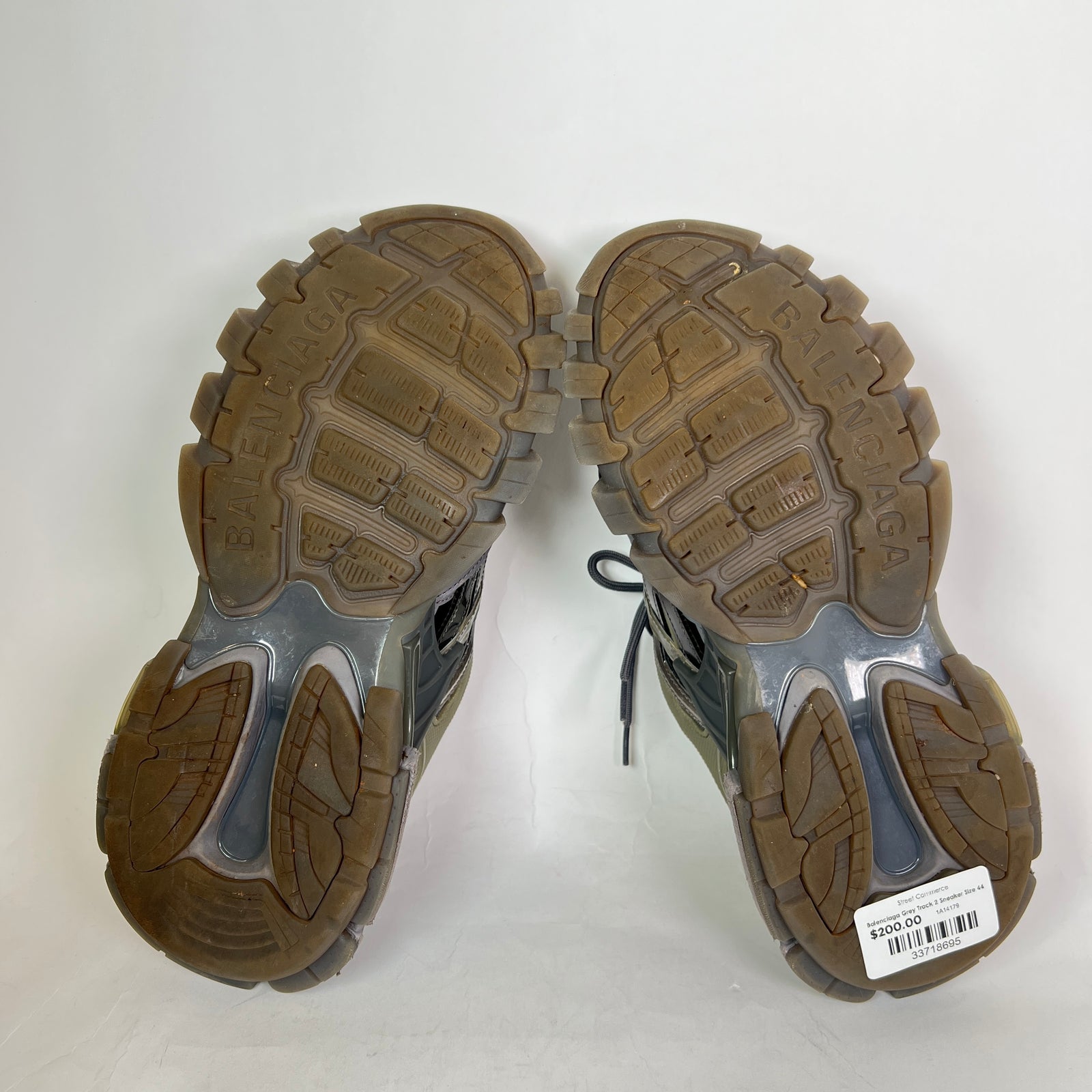 Balenciaga Grey Track 2 Sneaker Size 44