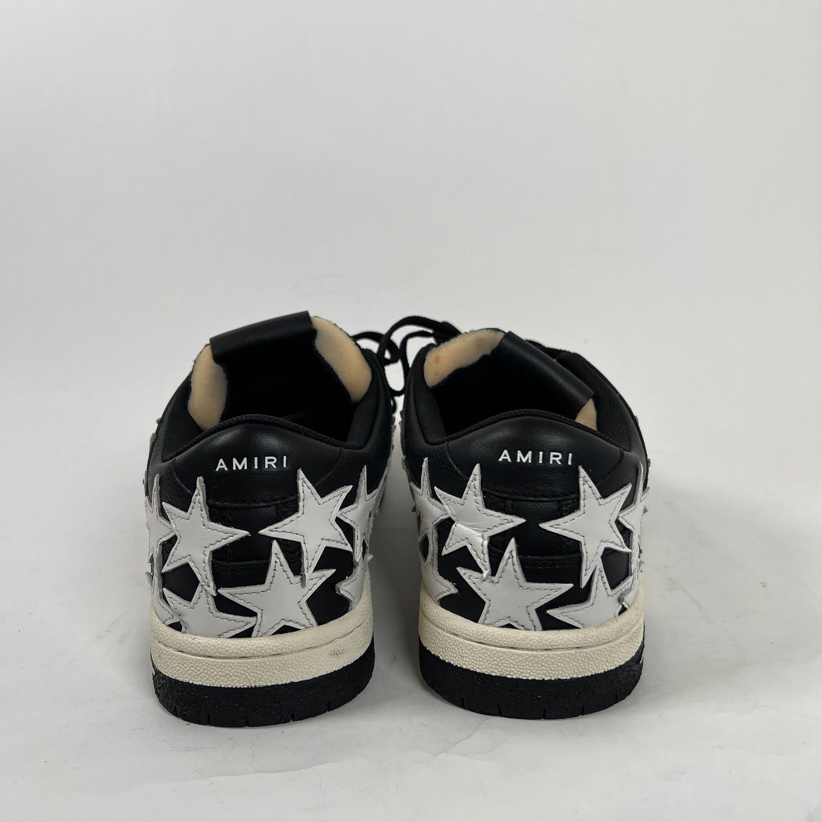 Amiri Black/White Star Low Top Sneakers Size 10