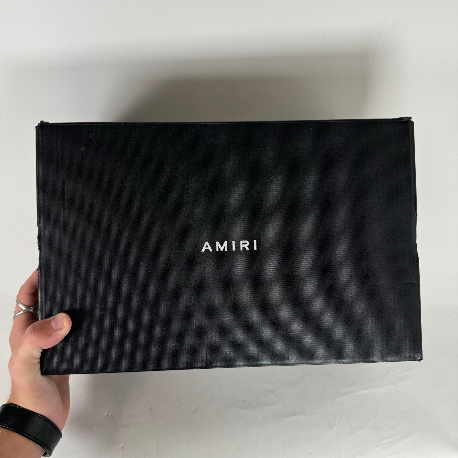 Amiri Black/White Skeleton Low Top Sneaker Size 42