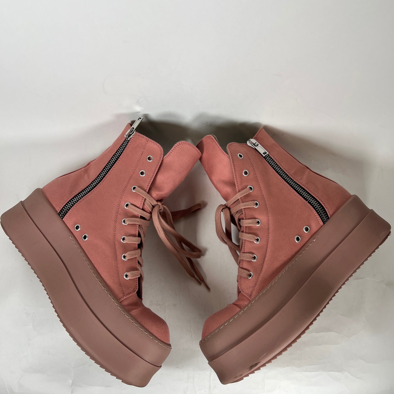 Rick Owens Pink Double Bumper Ramones Size 11