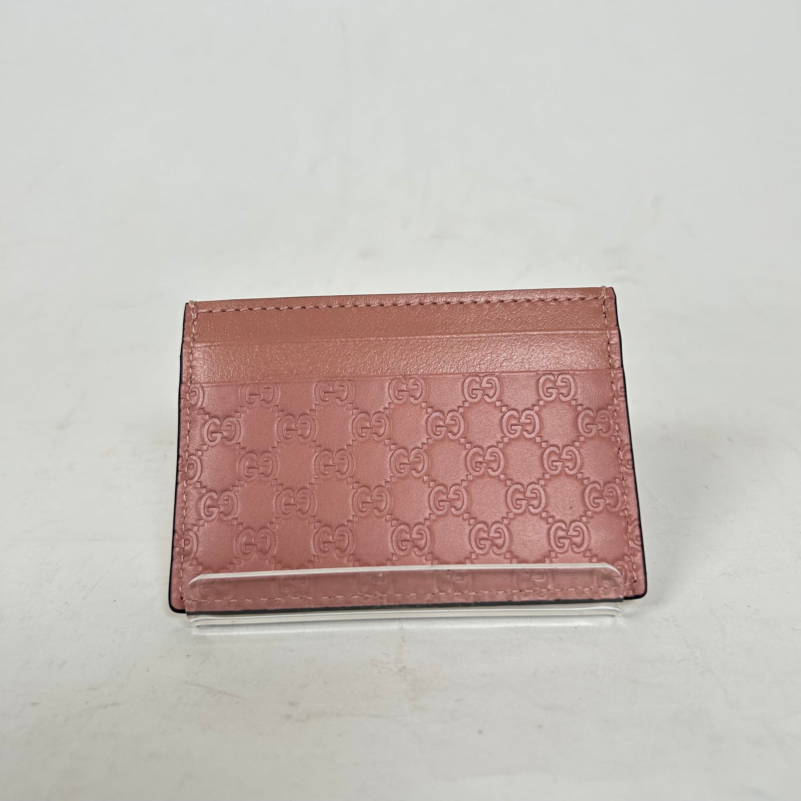 Gucci Pink Guccissima Card Holder