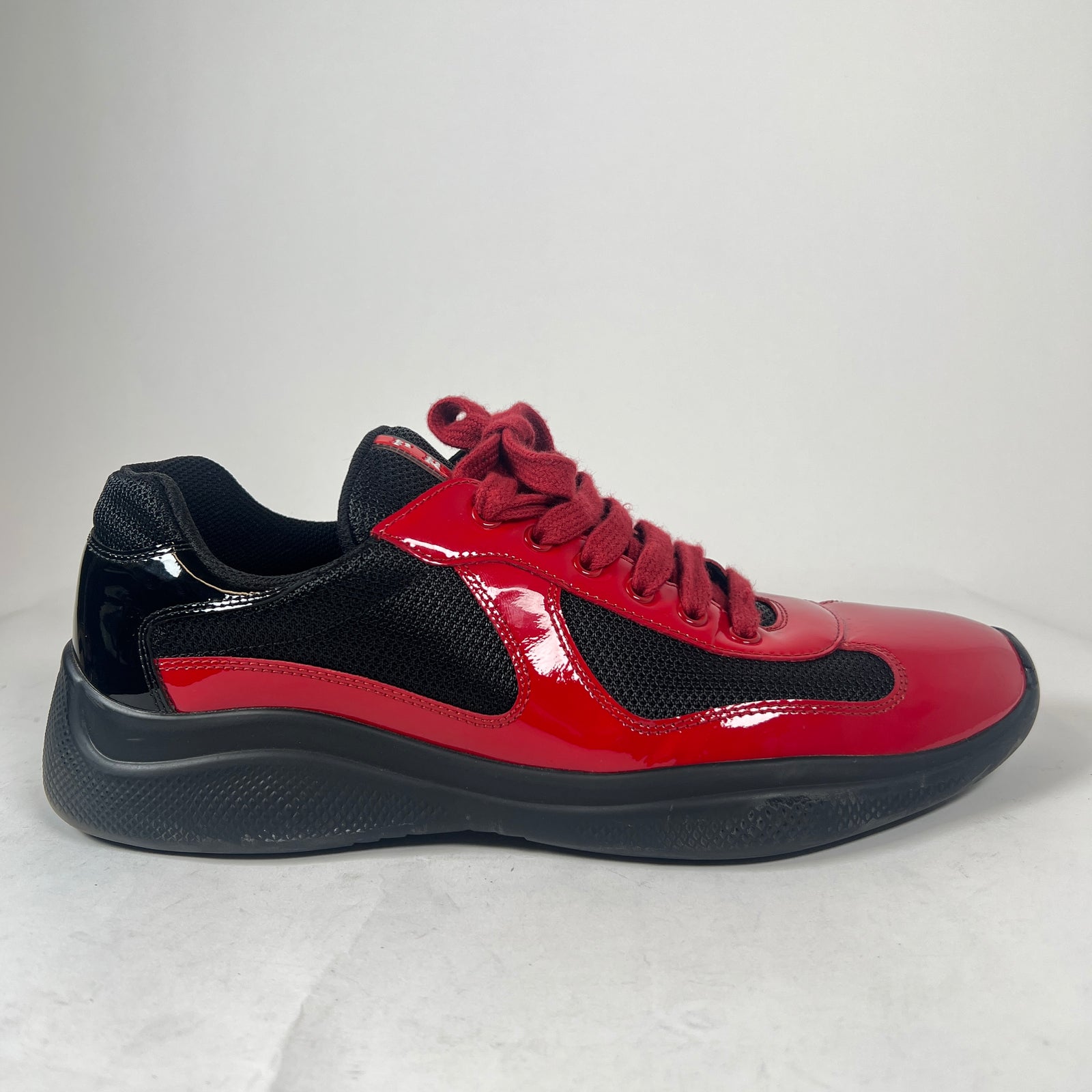 Prada Red/Black Patent Leather Cups Size 9
