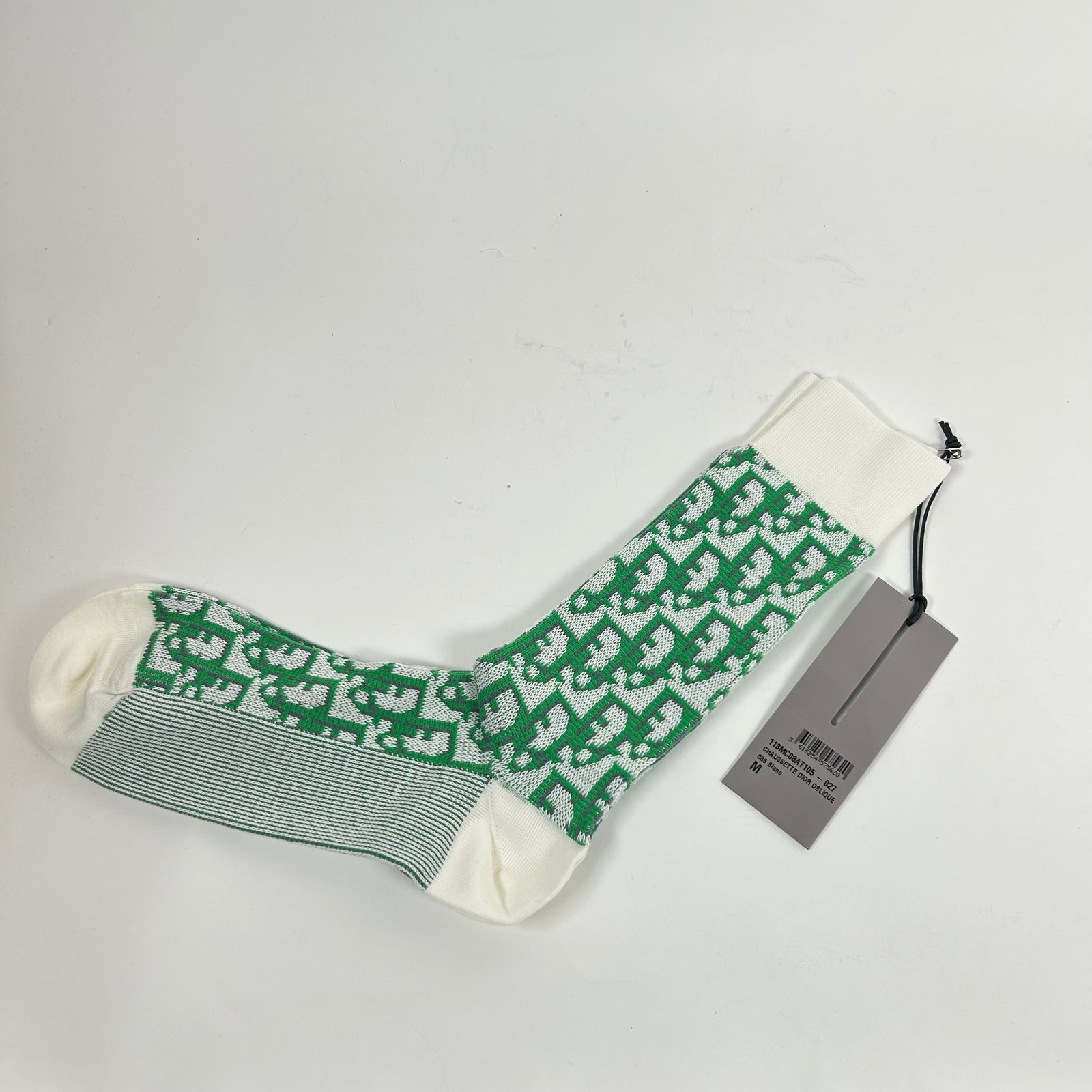 Dior Green Oblique Socks