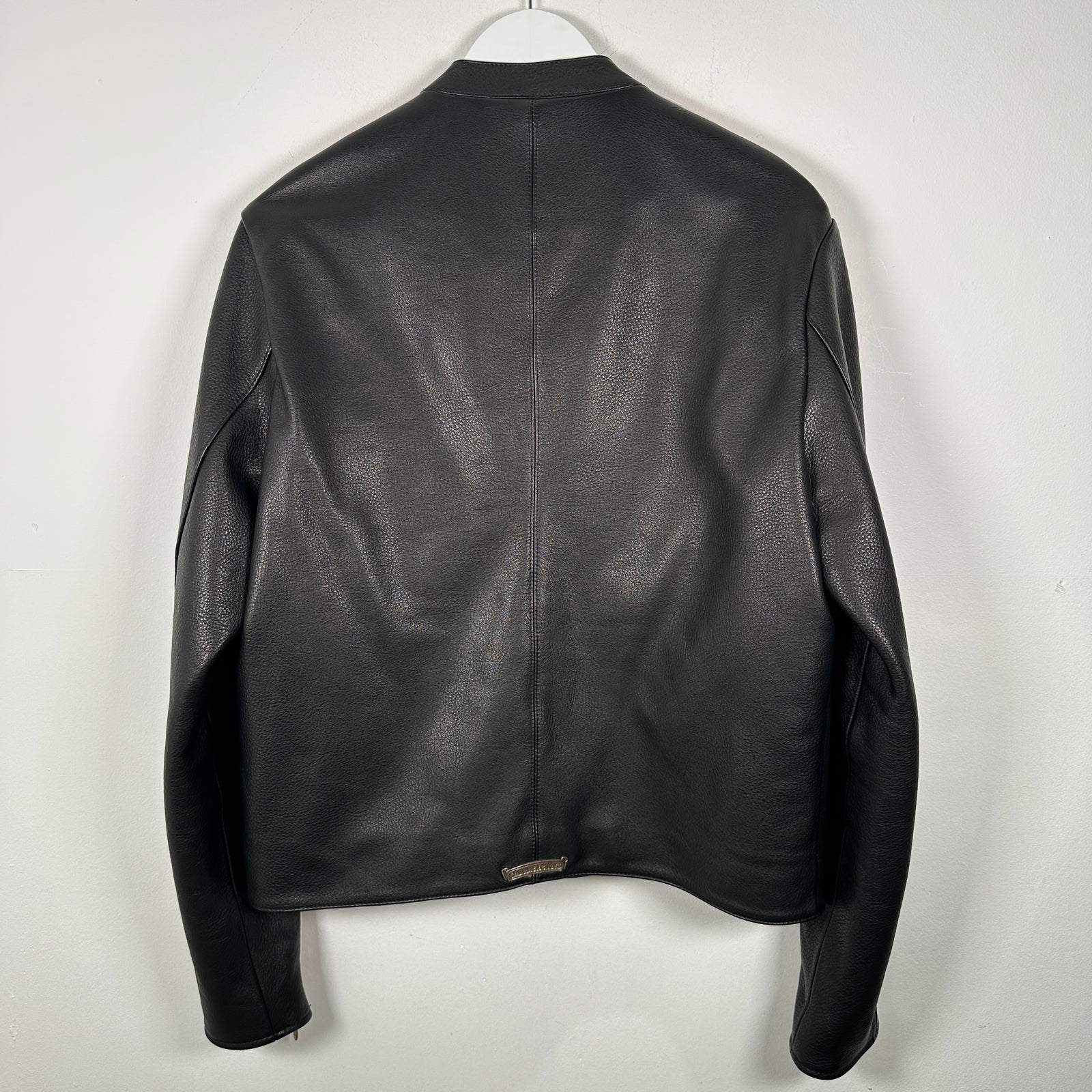 Chrome Hearts Single Riders Cemetery Leather Jacket Size M