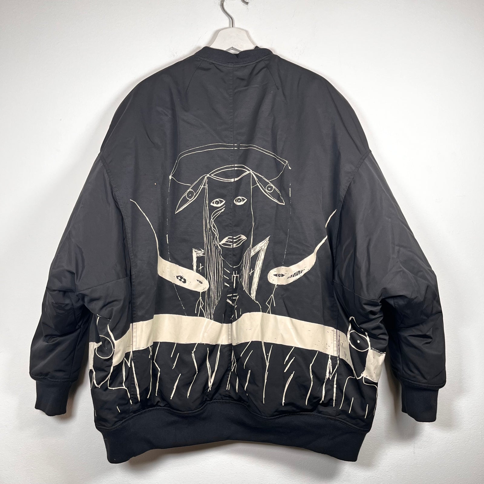 Rick Owens Jumbo Flight Graphic Bomber Size Medium