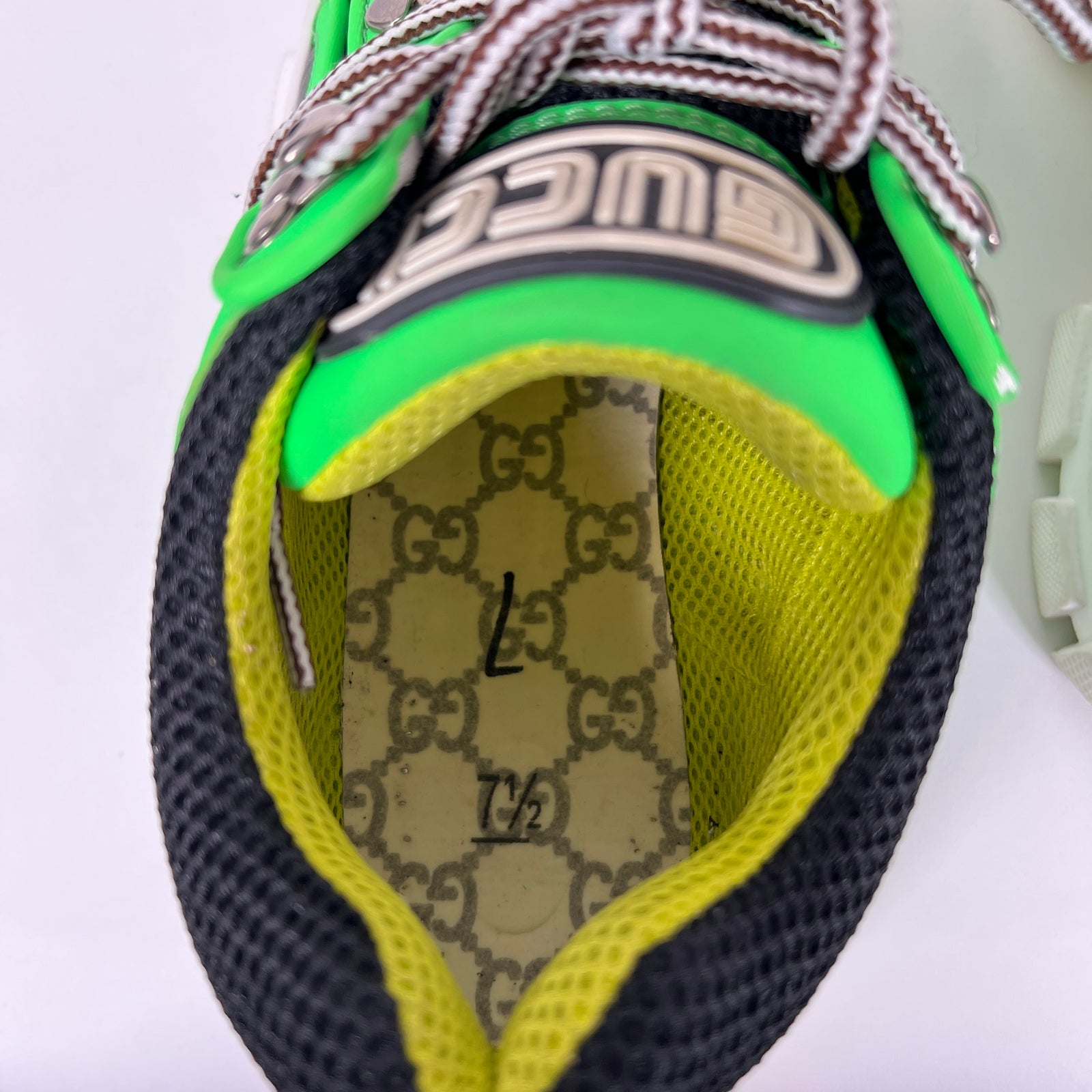 Gucci Green Flashtrek Sneaker Size 8.5