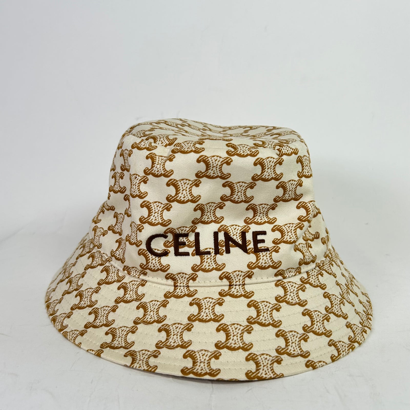 Celine Triomphe Monogram Canvas Bucket Hat