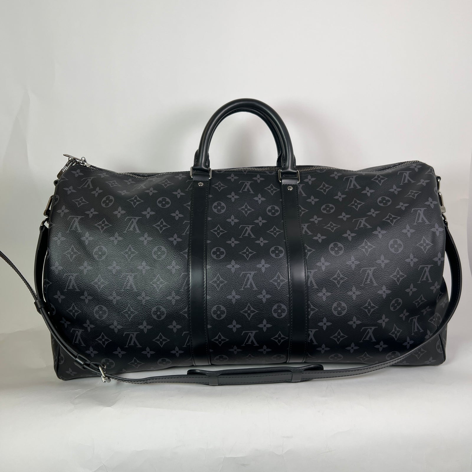 Louis Vuitton Monogram Eclipse Bandouliere Keepall 55