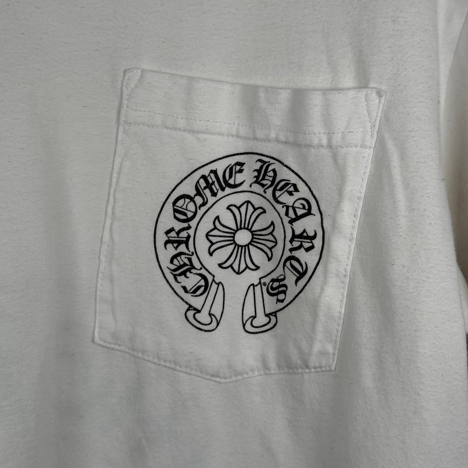 Chrome Hearts White LA Scroll T-Shirt Size M