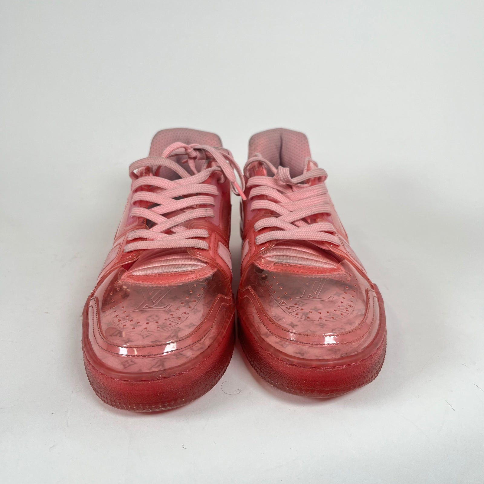 Louis Vuitton Pink Transparent Trainers LV 7.5