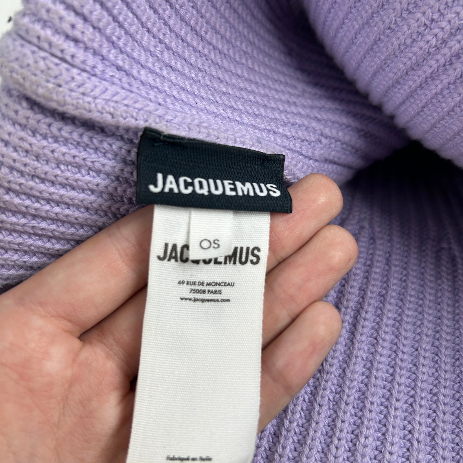 Jacquemus Knit Purple Beanie