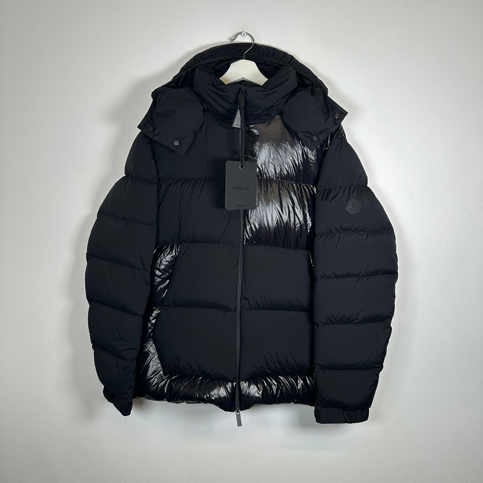 Moncler Black Pallardy Giubbotto Puffer Back Logo Size 2XL