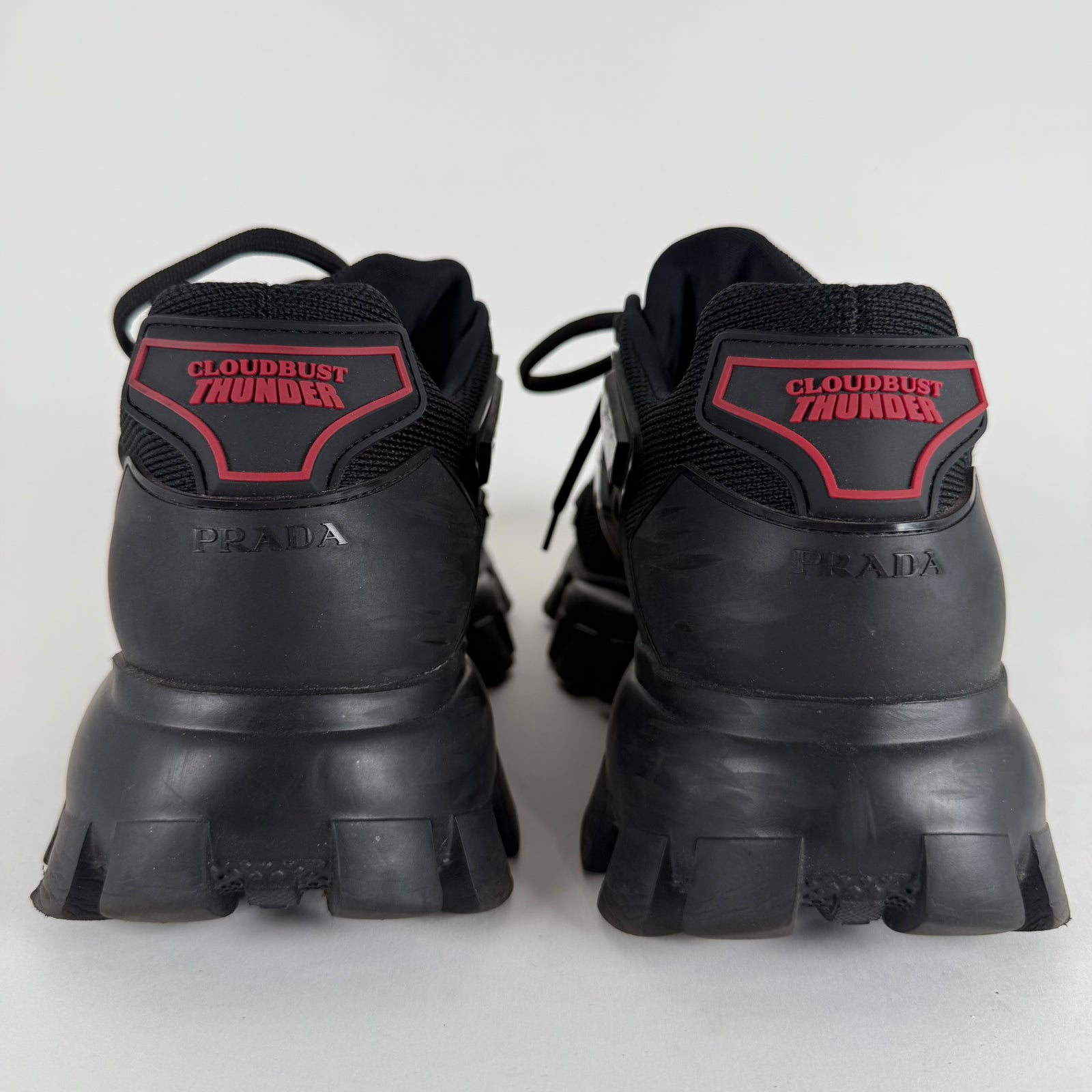 Prada Triple Black Cloudbust Thunder Sneaker Size 8.5