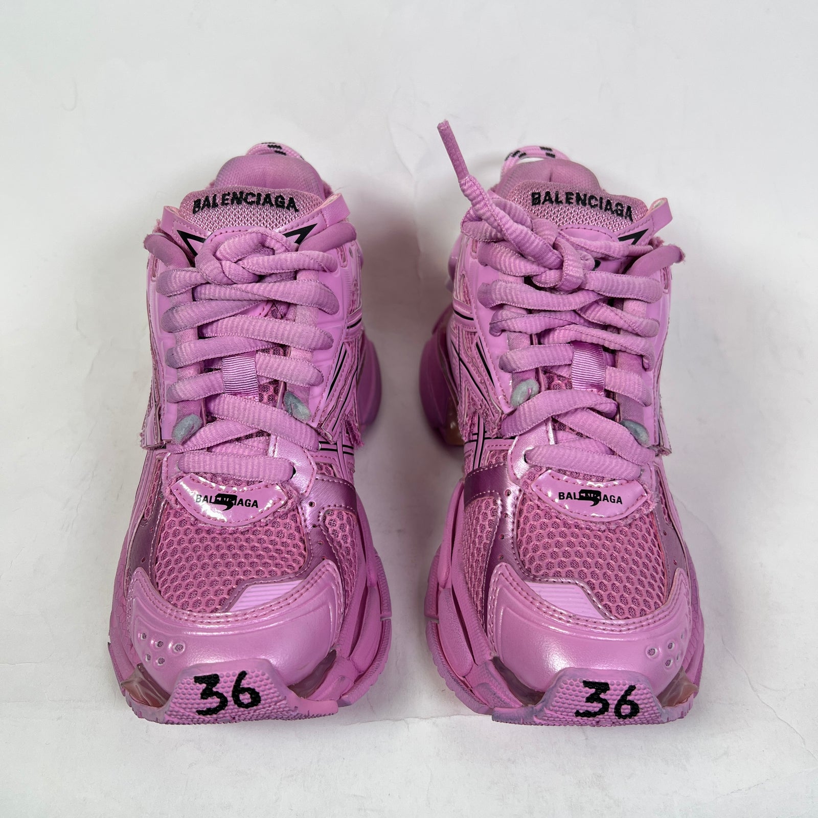 Balenciaga Triple Pink Mesh Runners Size 36