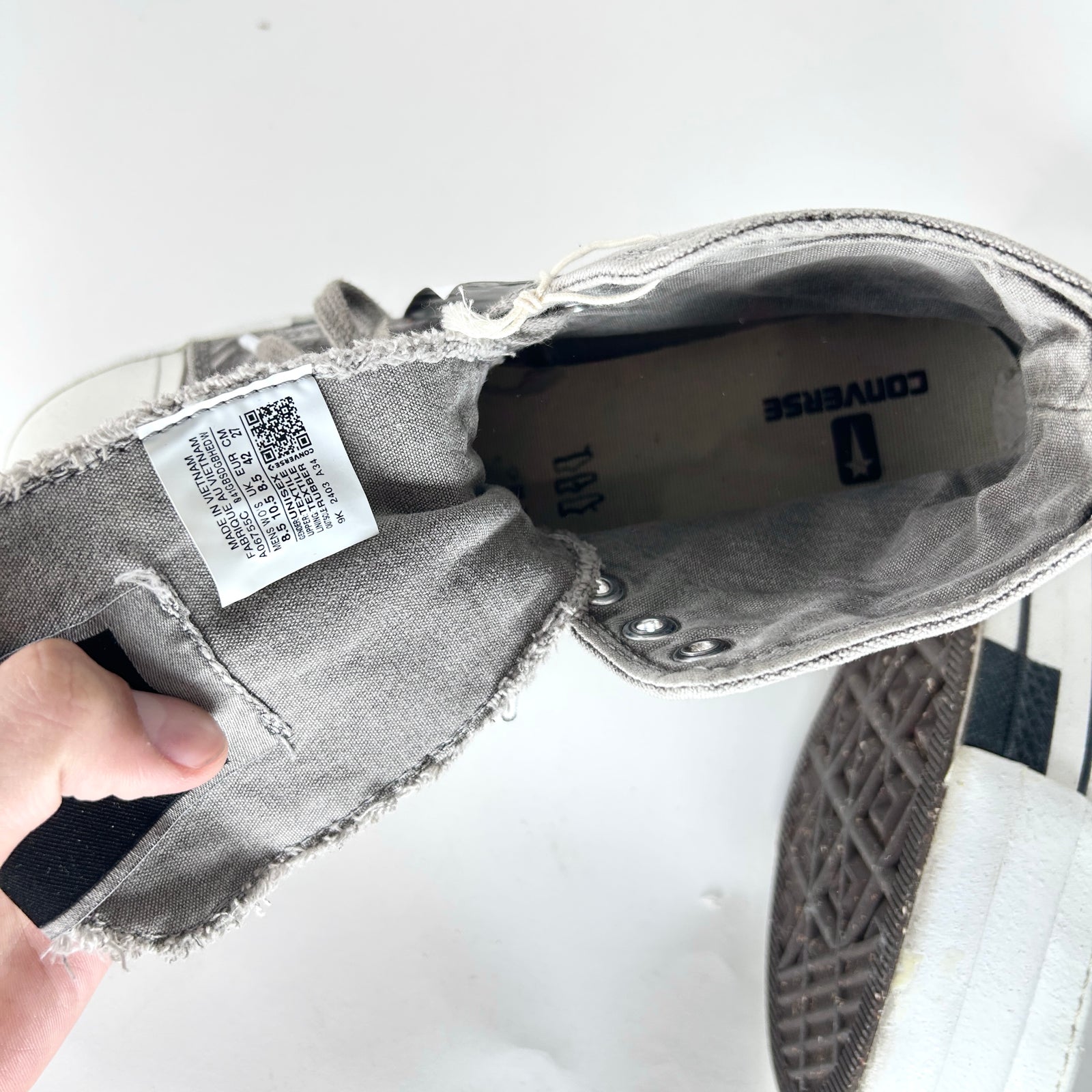 Converse Drkstar Double Bumper Highs Size 8.5