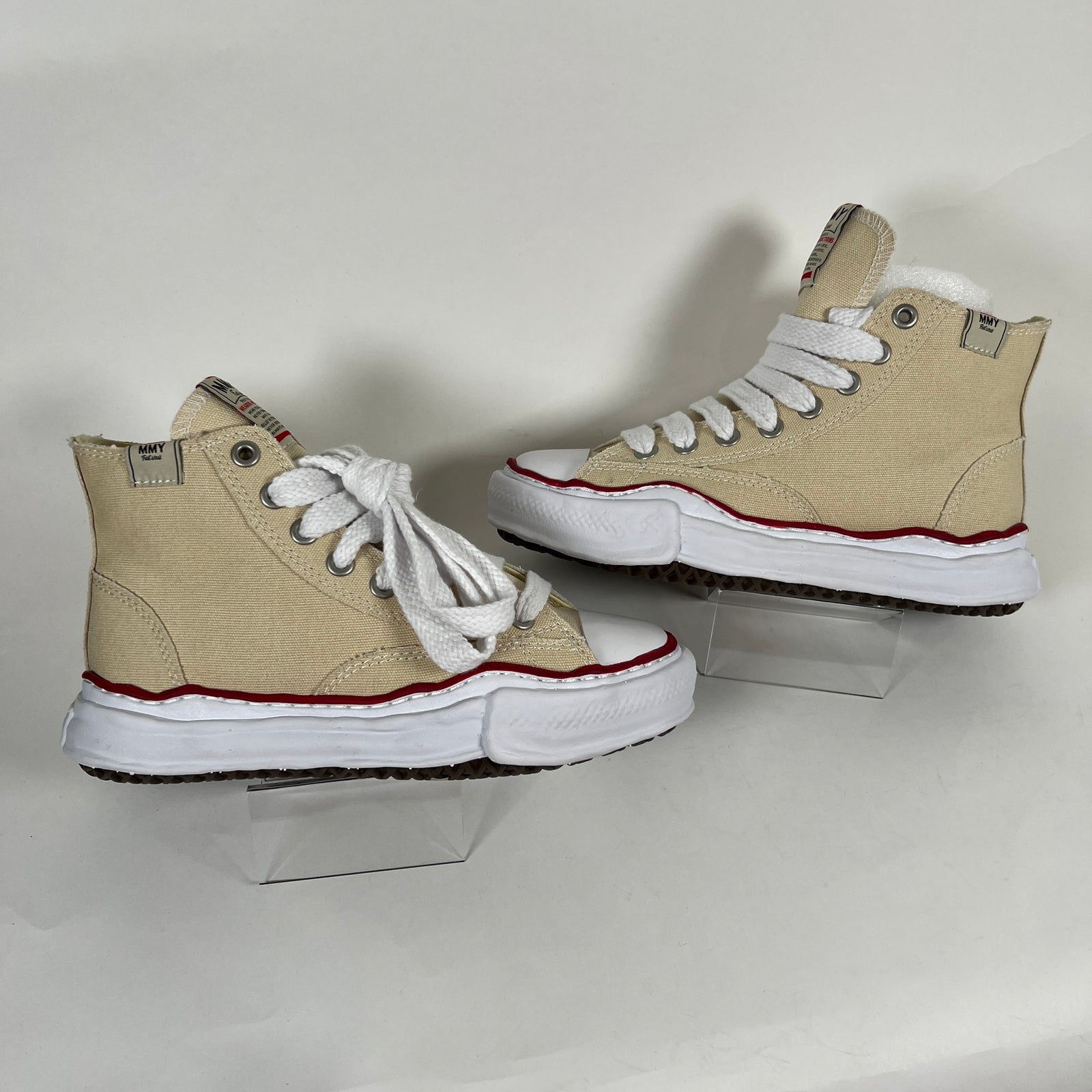 Maison Mihara MMY Beige Peterson Canvas High Tops