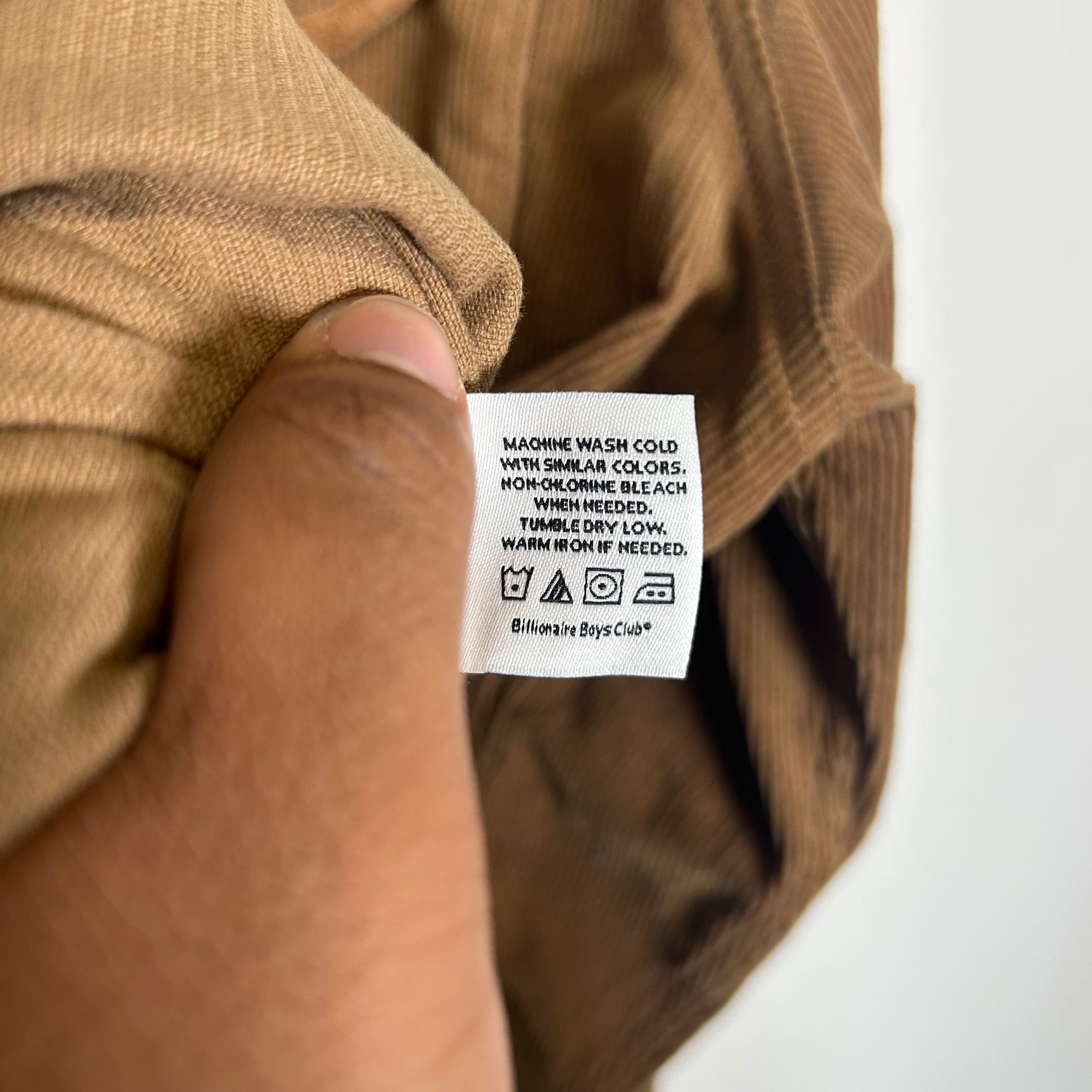 Billionaire Boys Club Tan Corduroy Jacket Size XXL