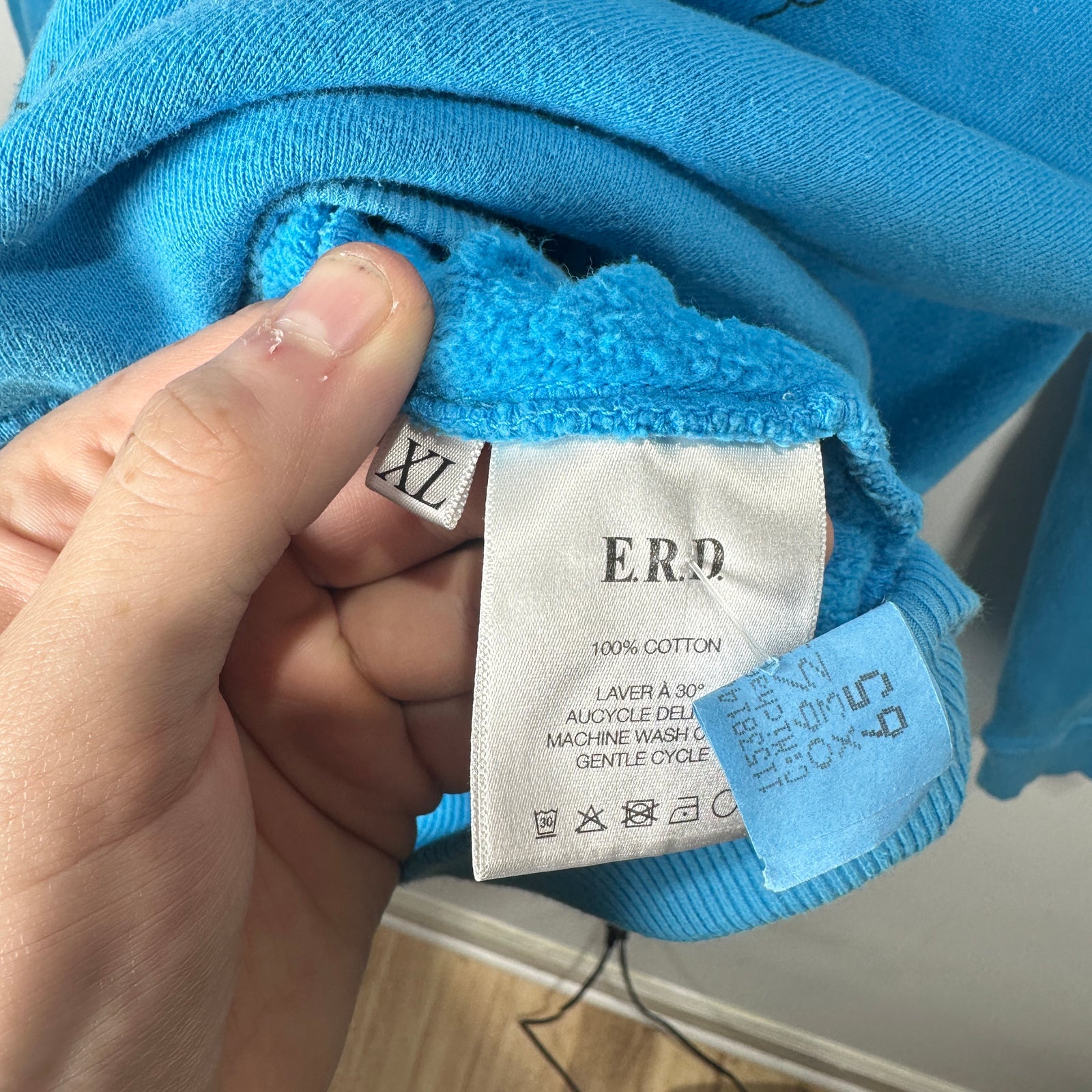 Enfants Riches Deprimes Blue 'Tropic of Cancer' Sweater Size XL