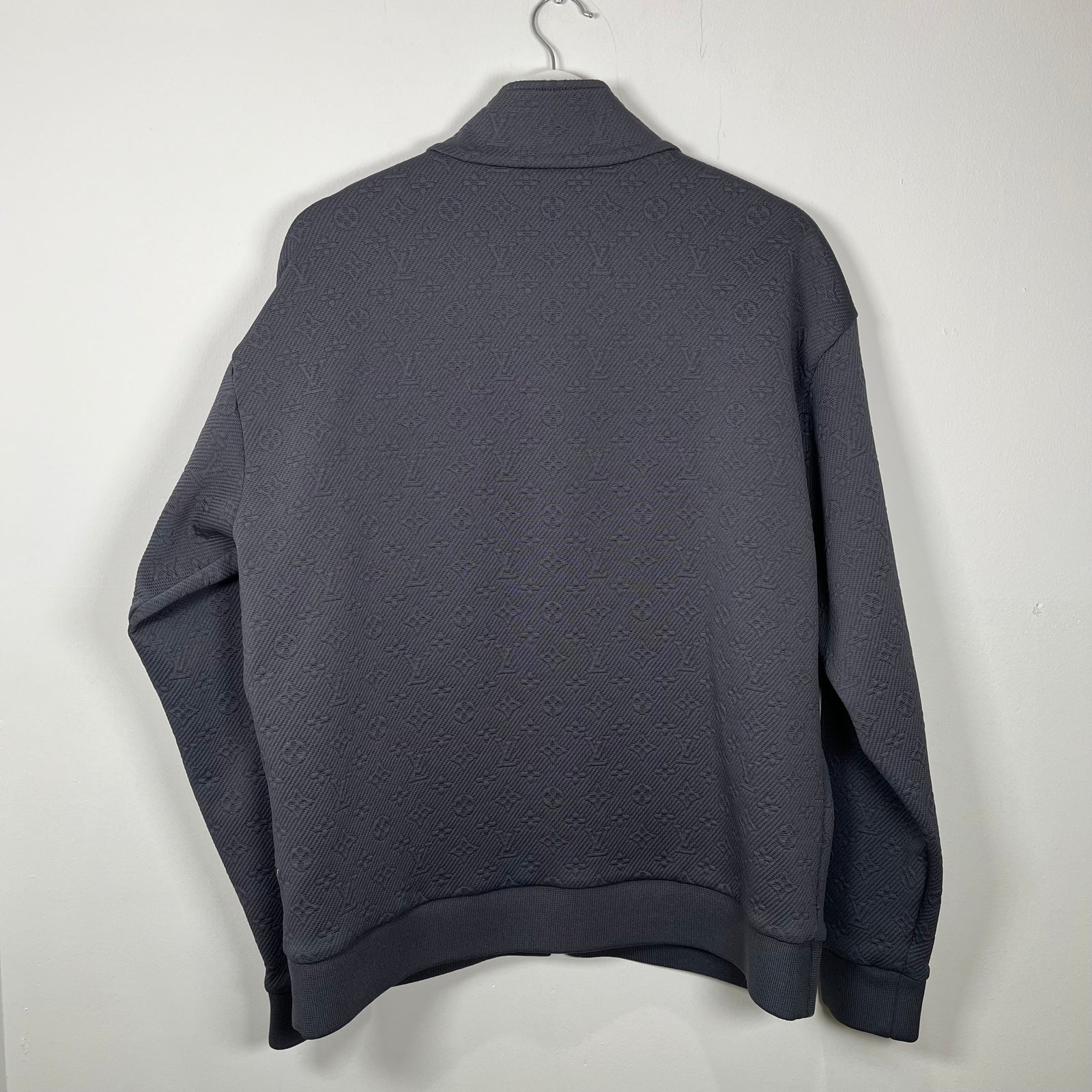 Louis Vuitton Grey Monogram Zip-Up Jacket Size XL