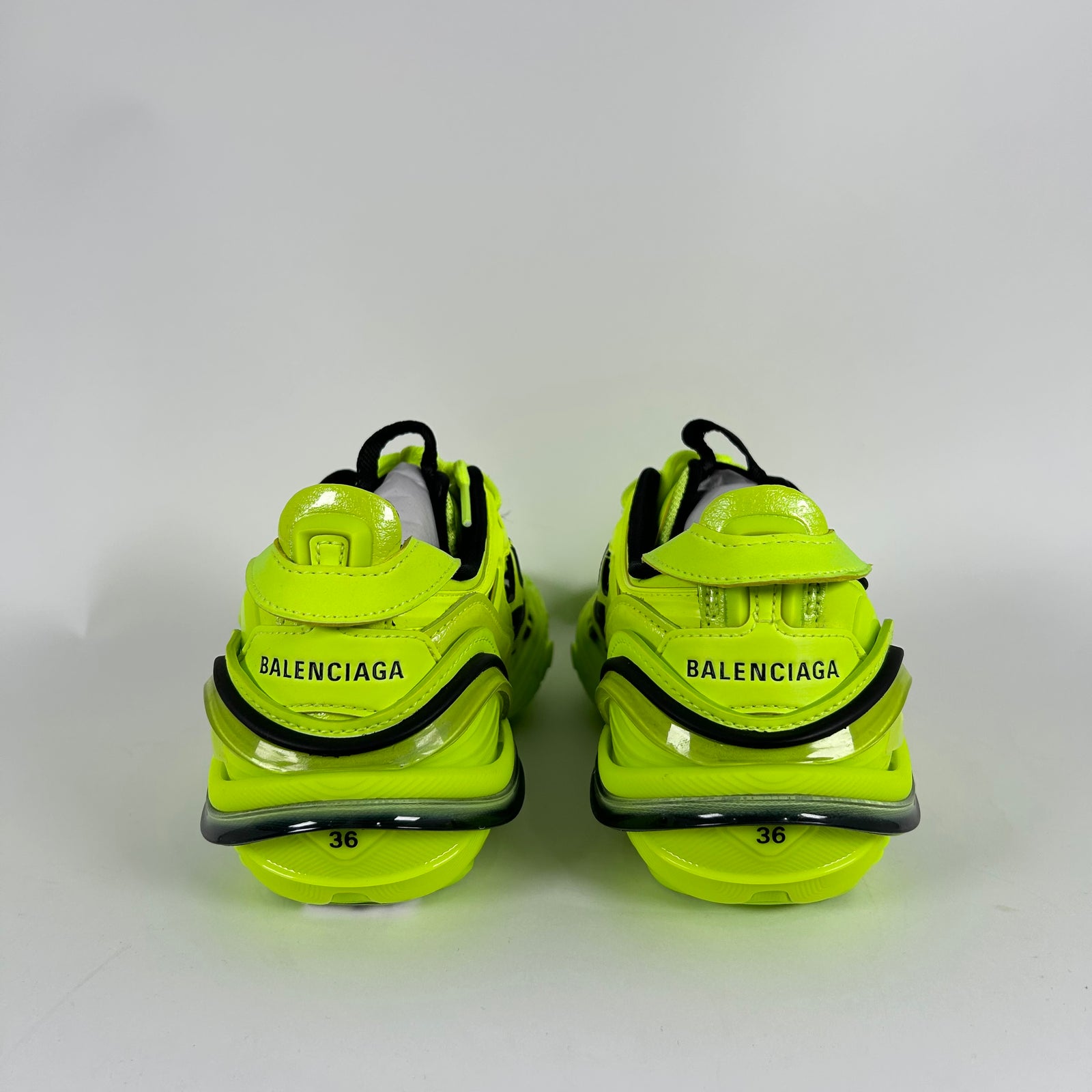 Balenciaga Neon Yellow Tyrex Sneakers Size 36