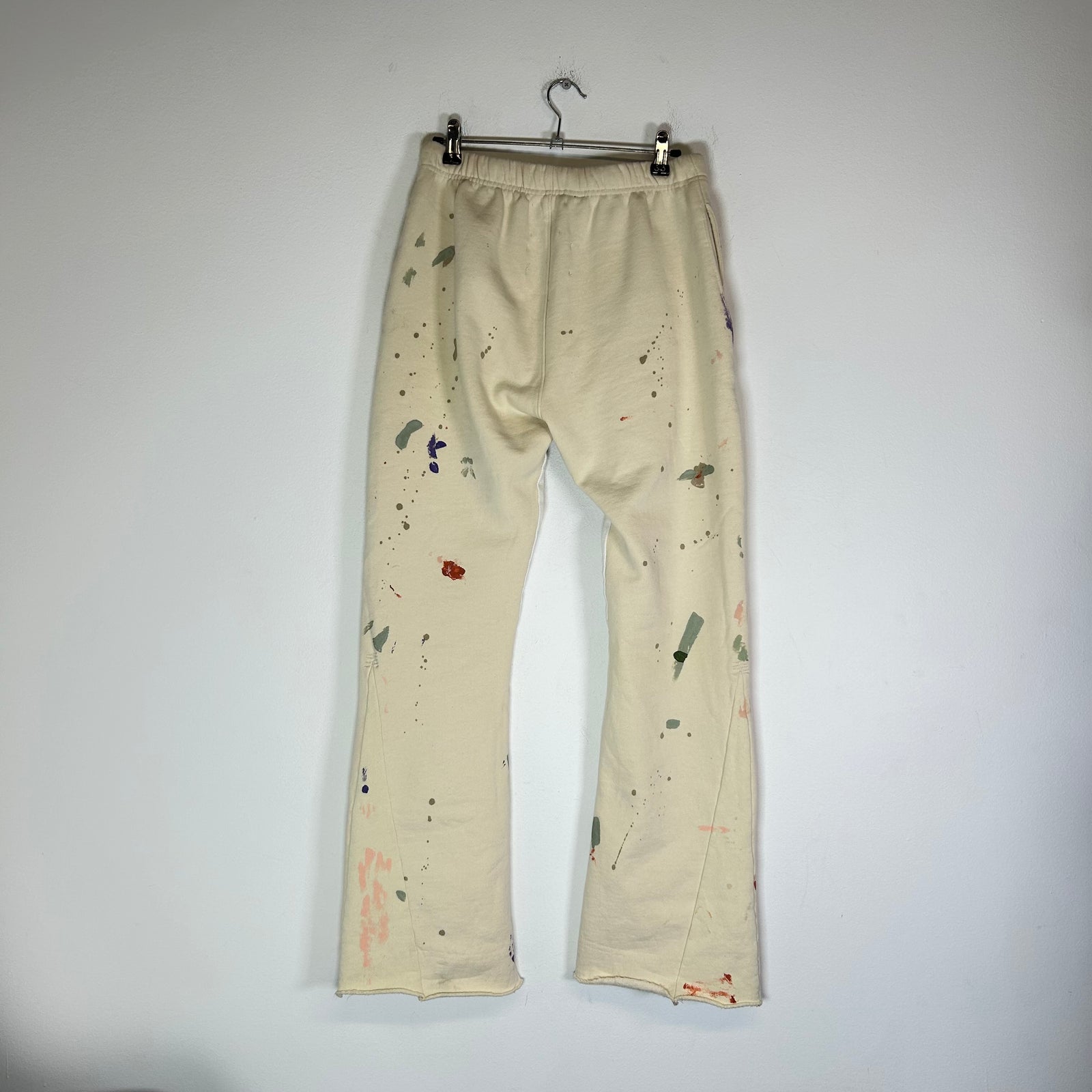Gallery Dept Cream Paint Splatter Flare Sweatpants Size S