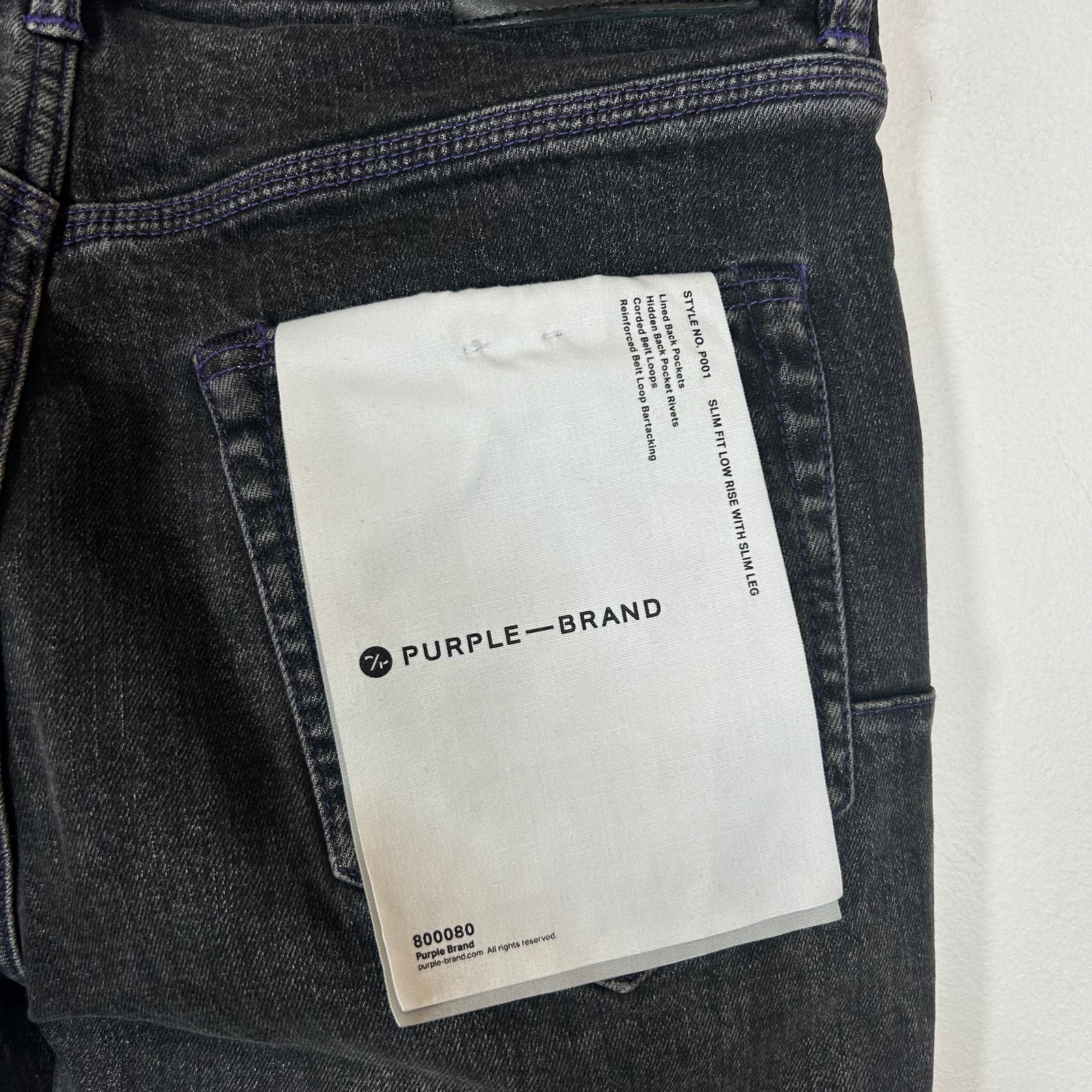 Purple Brand Grey Distressed Jeans Size 30