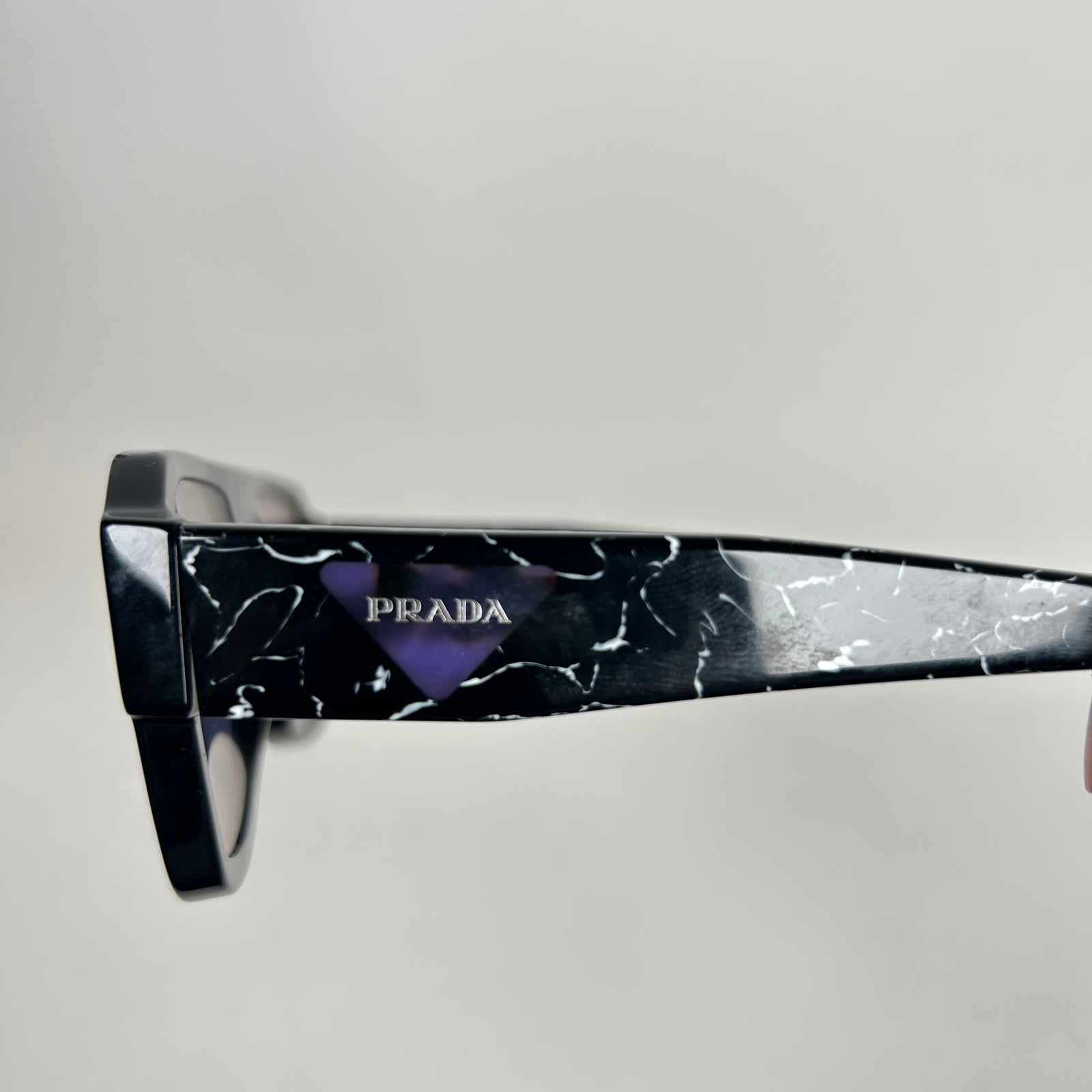 Prada Black Marble Square Sunglasses