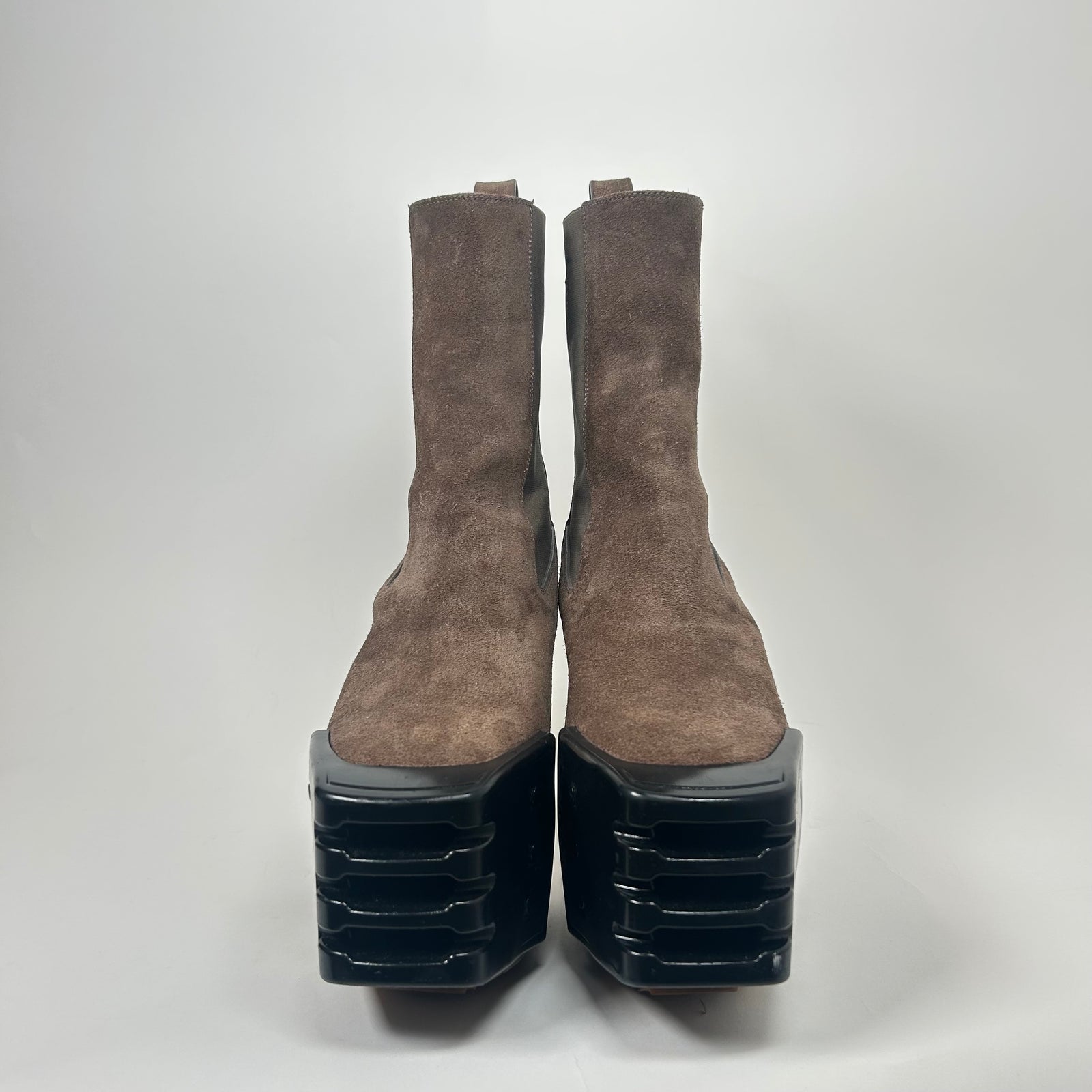 Rick Owens Dust Suede Kiss Heels Size 40.5