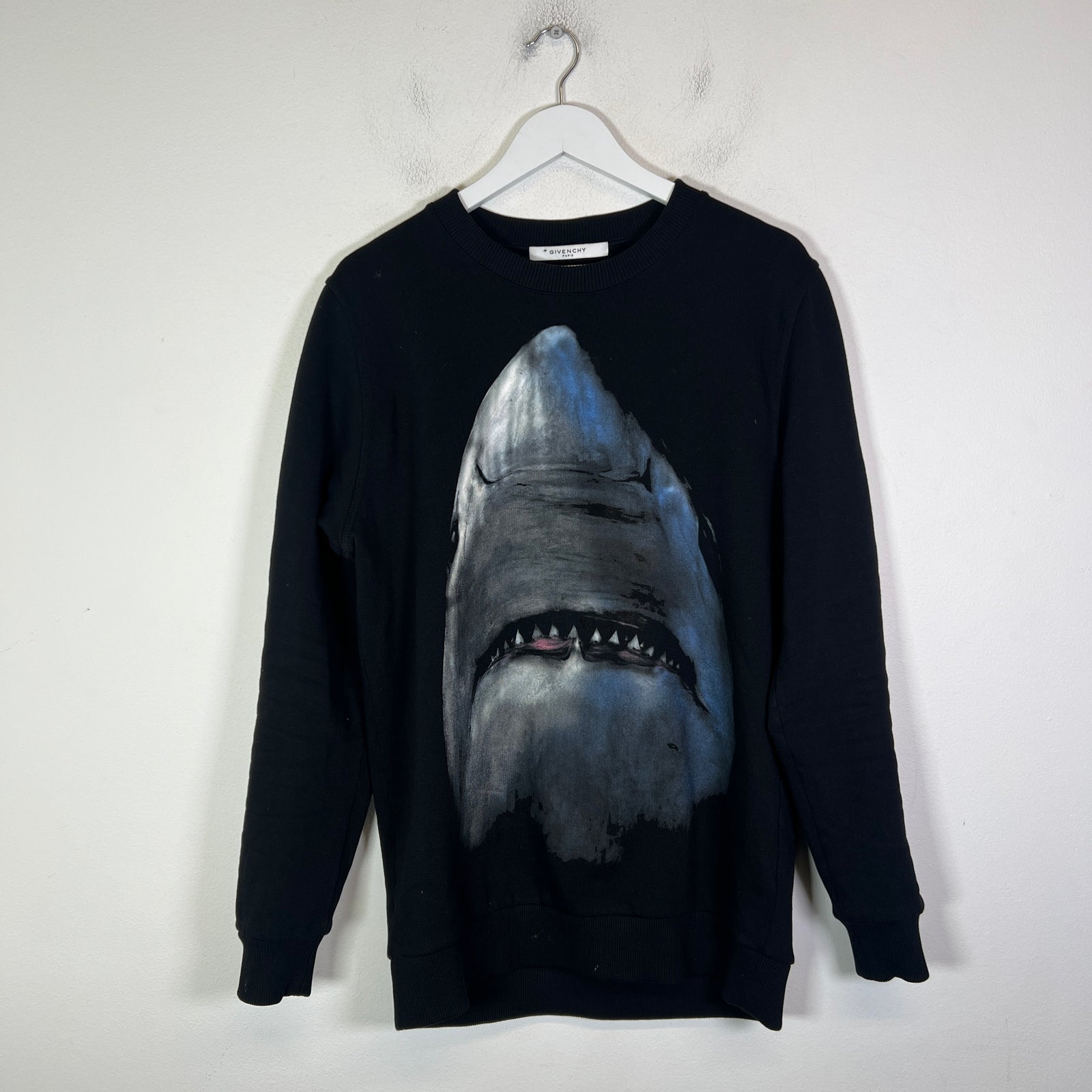 Givenchy Black Shark Print Crewneck Size XS