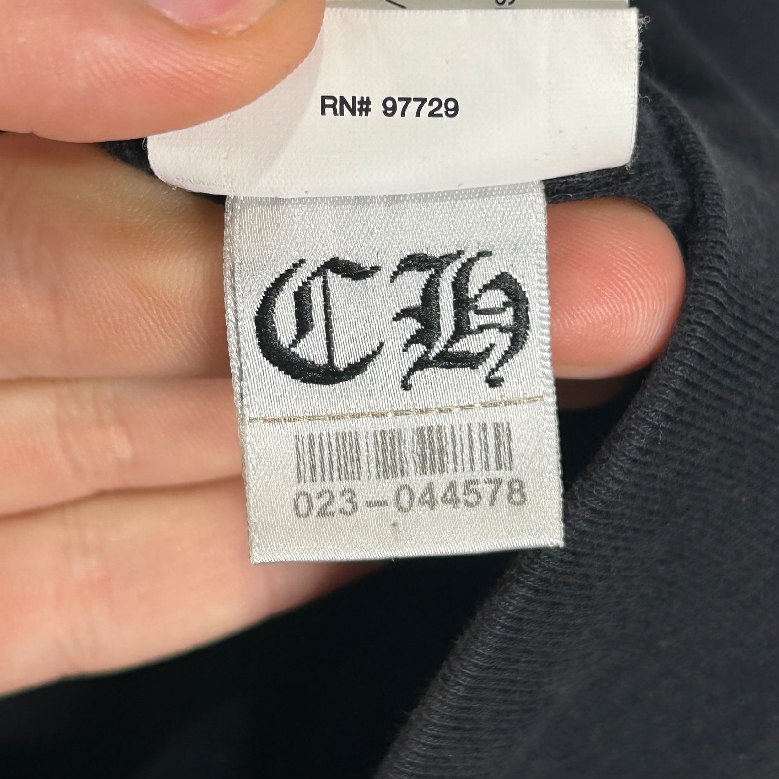 Chrome Hearts Thermal Lined Hoodie Spell-Out Sleeves Size L