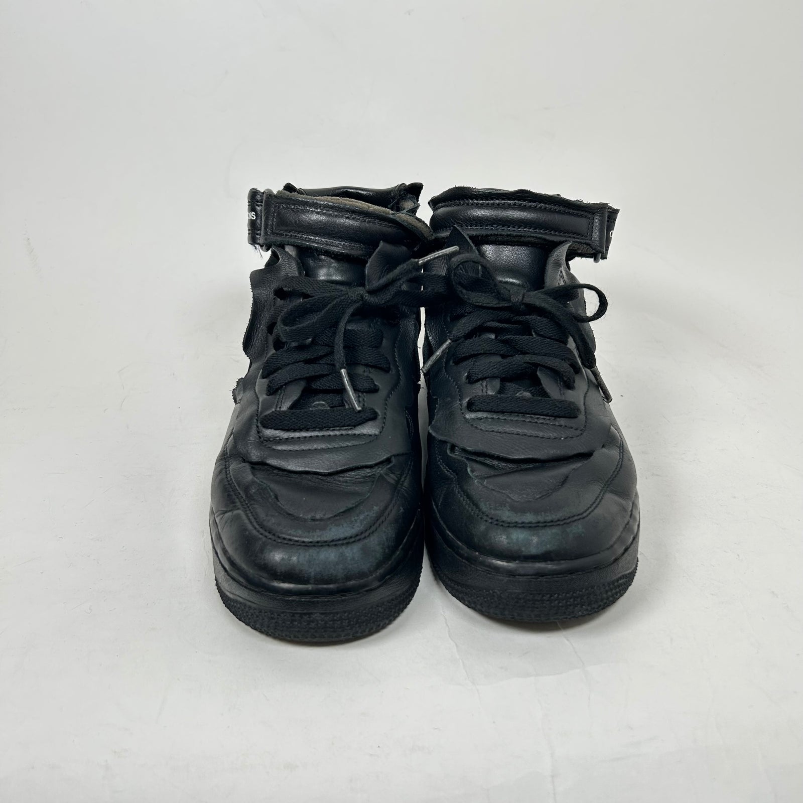 CDG x Nike Black Mid Air Force 1 Size 7