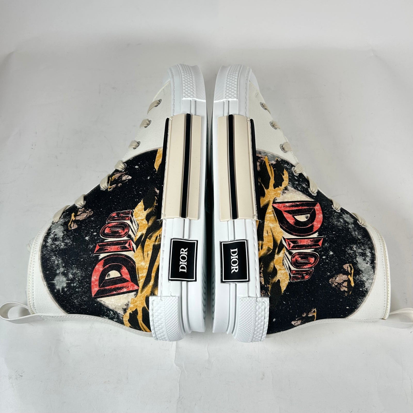 Dior B23 White 'AsteroDior' High-Top Sneaker Size 44