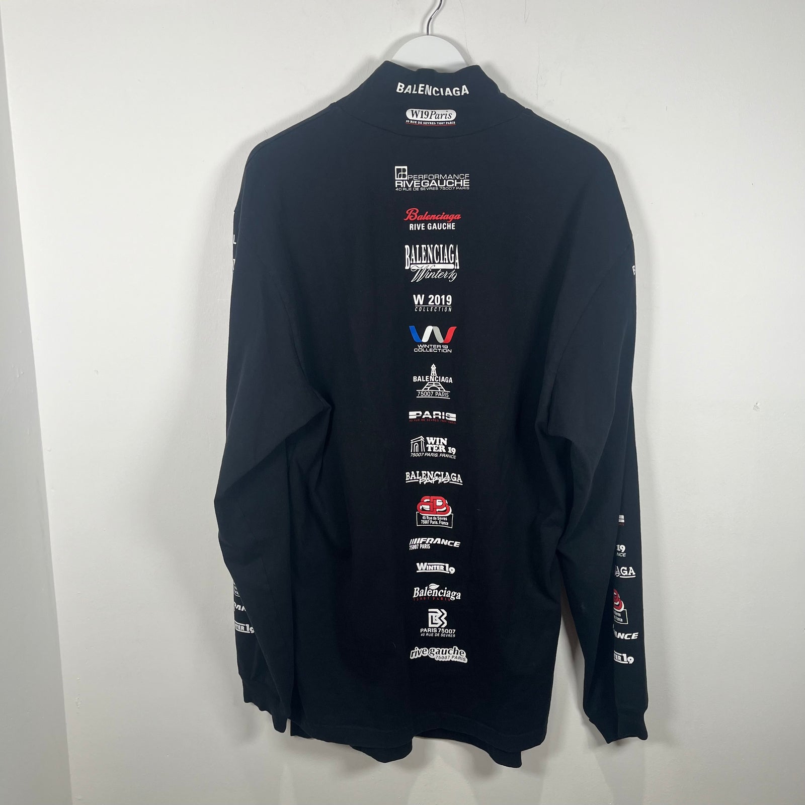 Balenciaga Multi Logo Longsleeve Size M