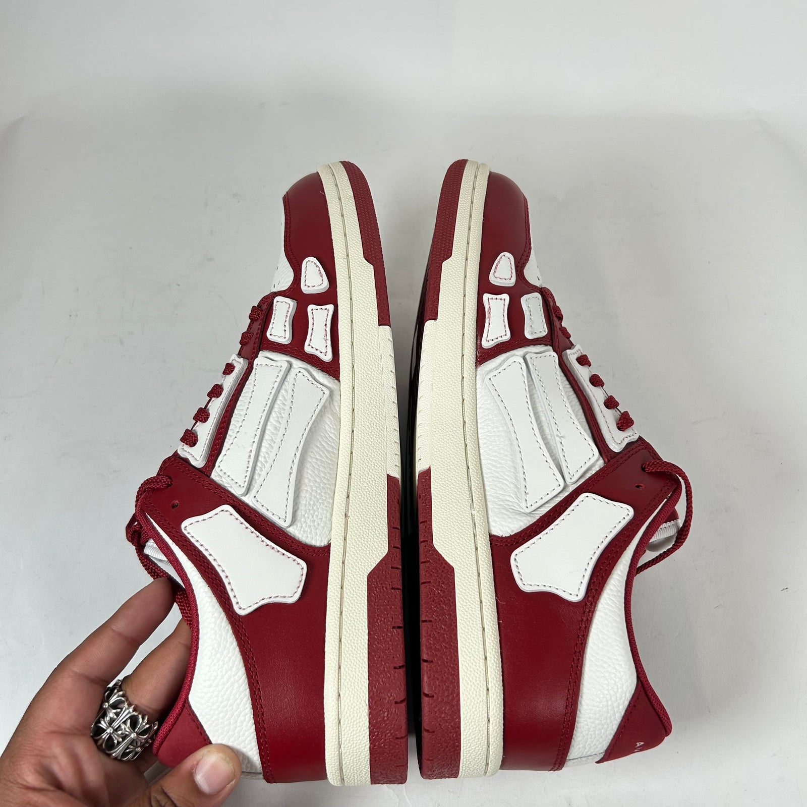 Amiri Burgundy Skel Low-Top Sneaker Size 43