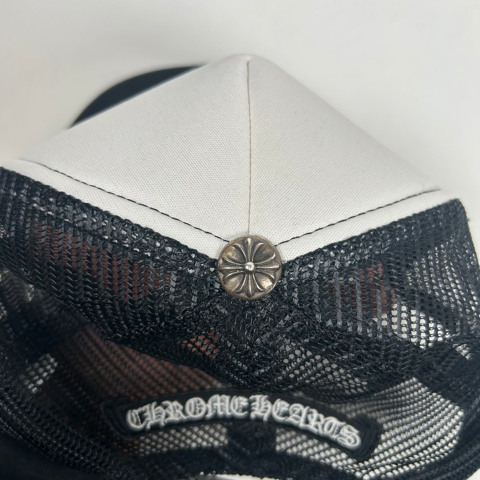 Chrome Hearts Red/White Eye Chart Hat