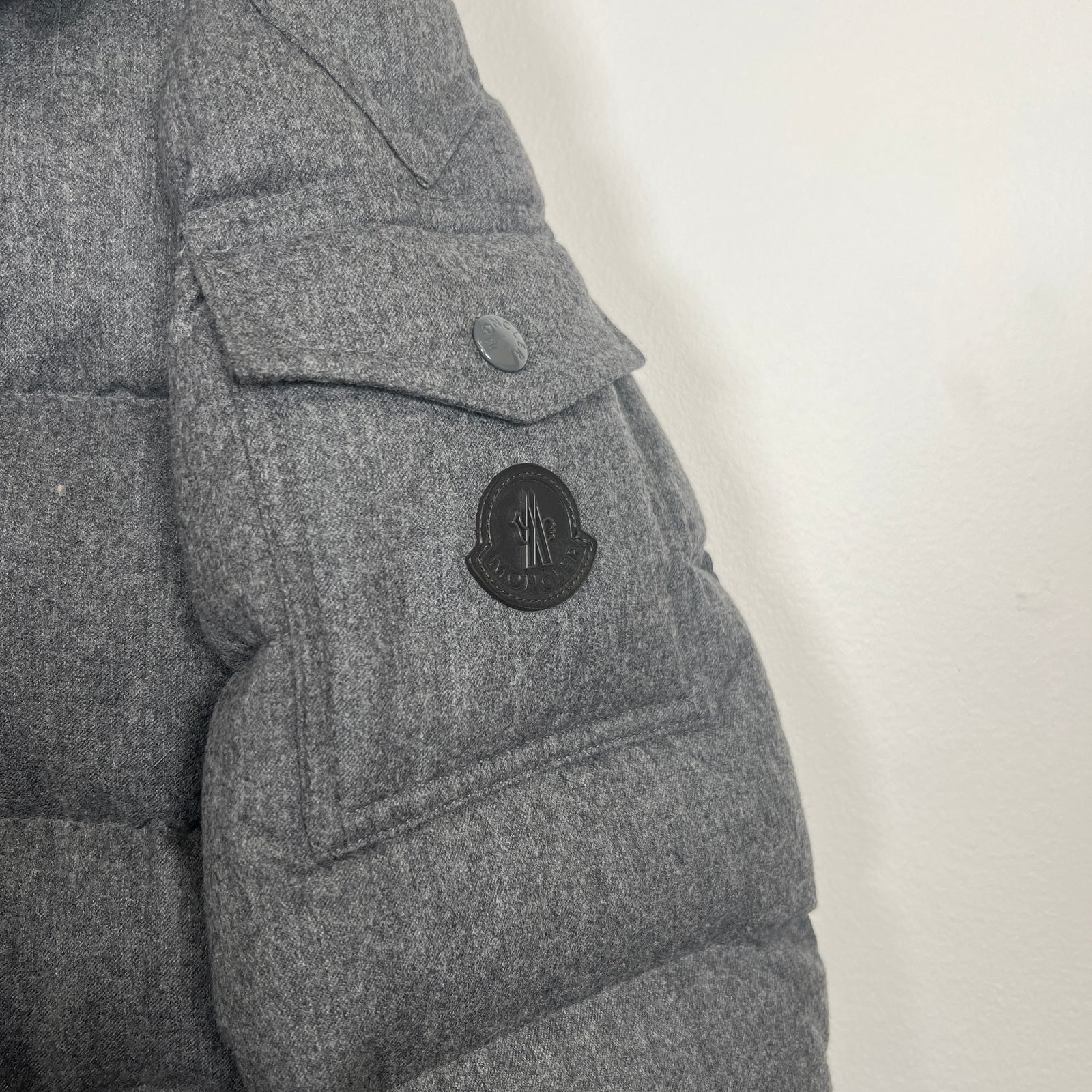 Moncler Grey Puffer Jacket Size 4