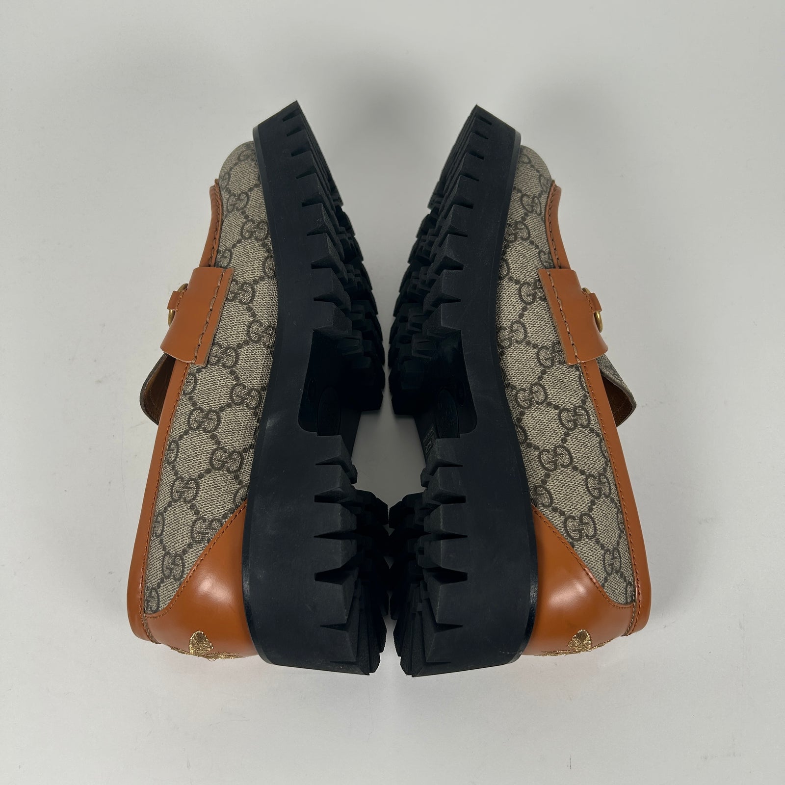 Gucci Harold Horsebit Canvas Printed Loafer Size 40